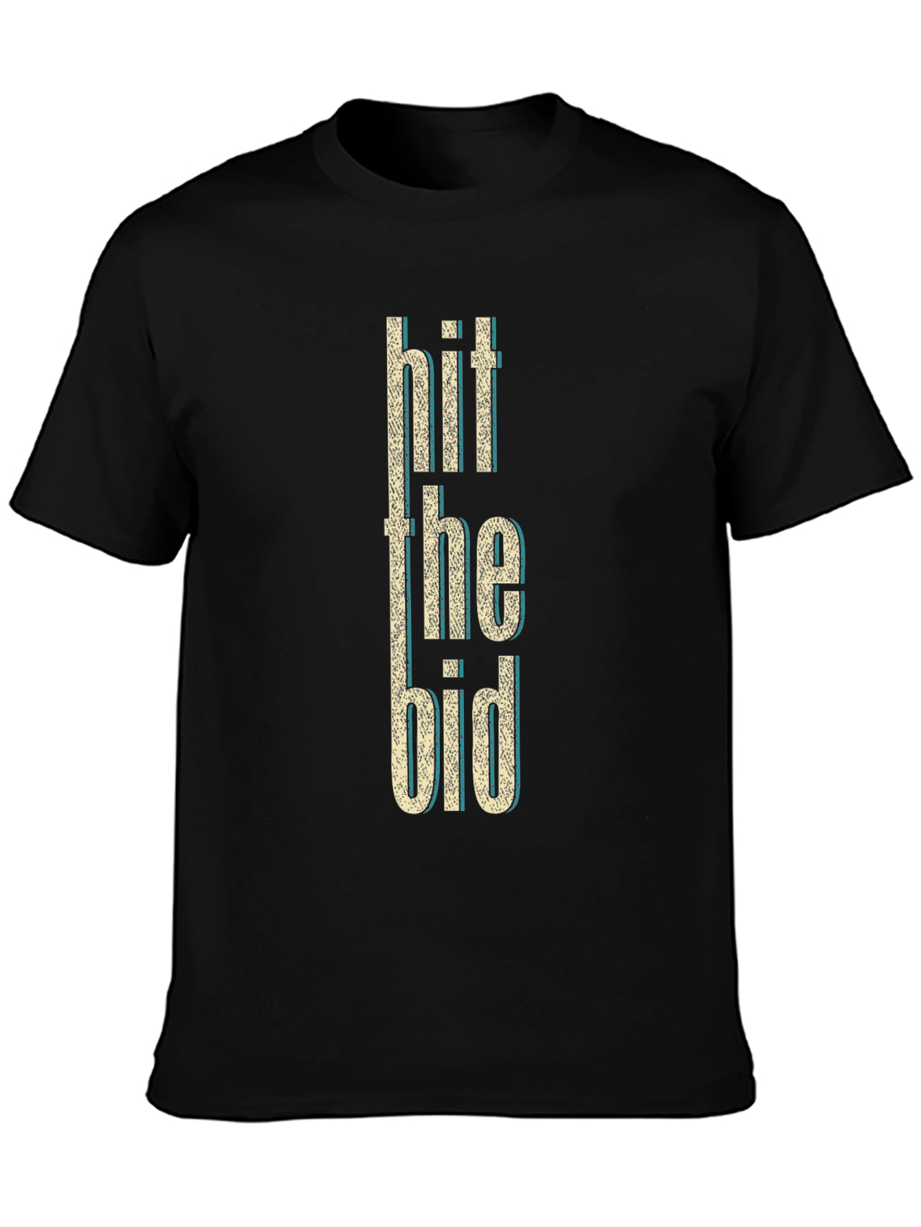 Hit the Bid Graphic Tee - Black
