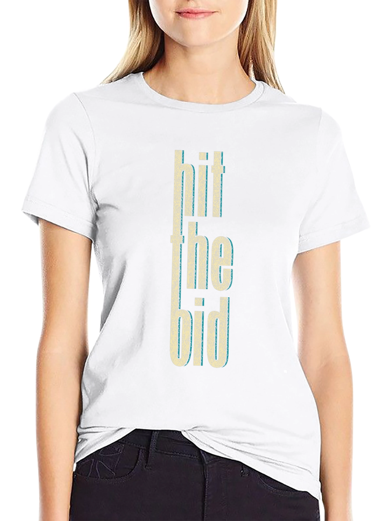 Hit the Bid Graphic Tee - Black