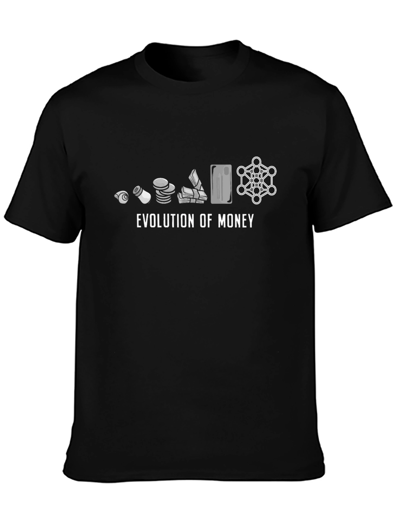 Evolution of Money Graphic Tee - Black