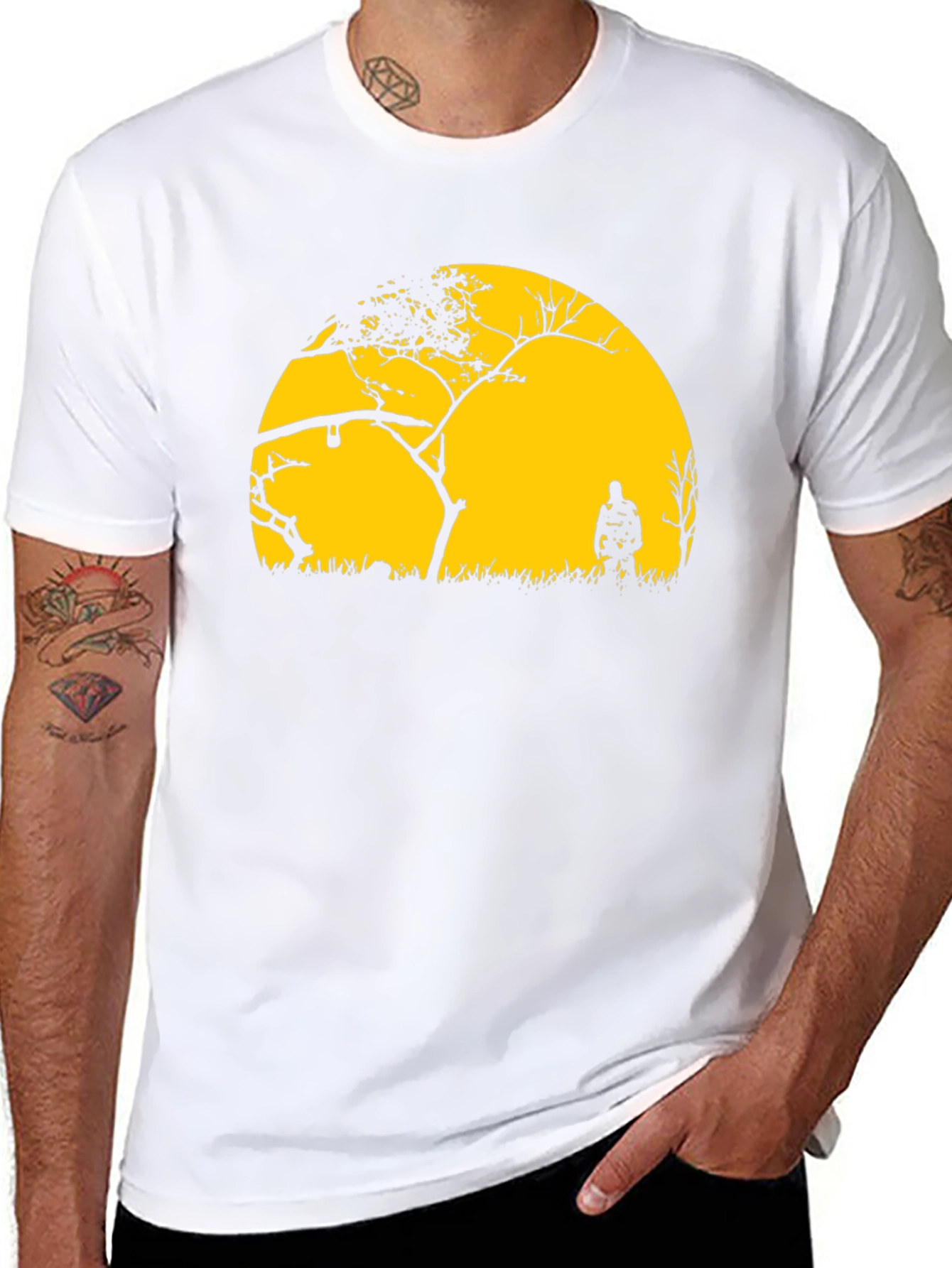 Silhouette Sunset Graphic T-Shirt