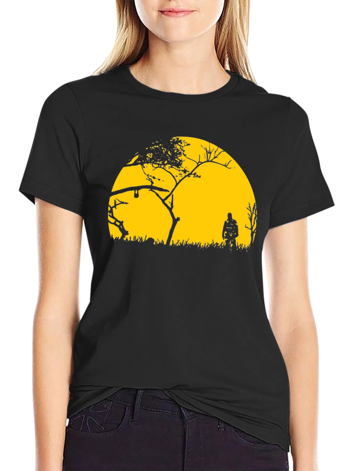 Silhouette Sunset Graphic T-Shirt