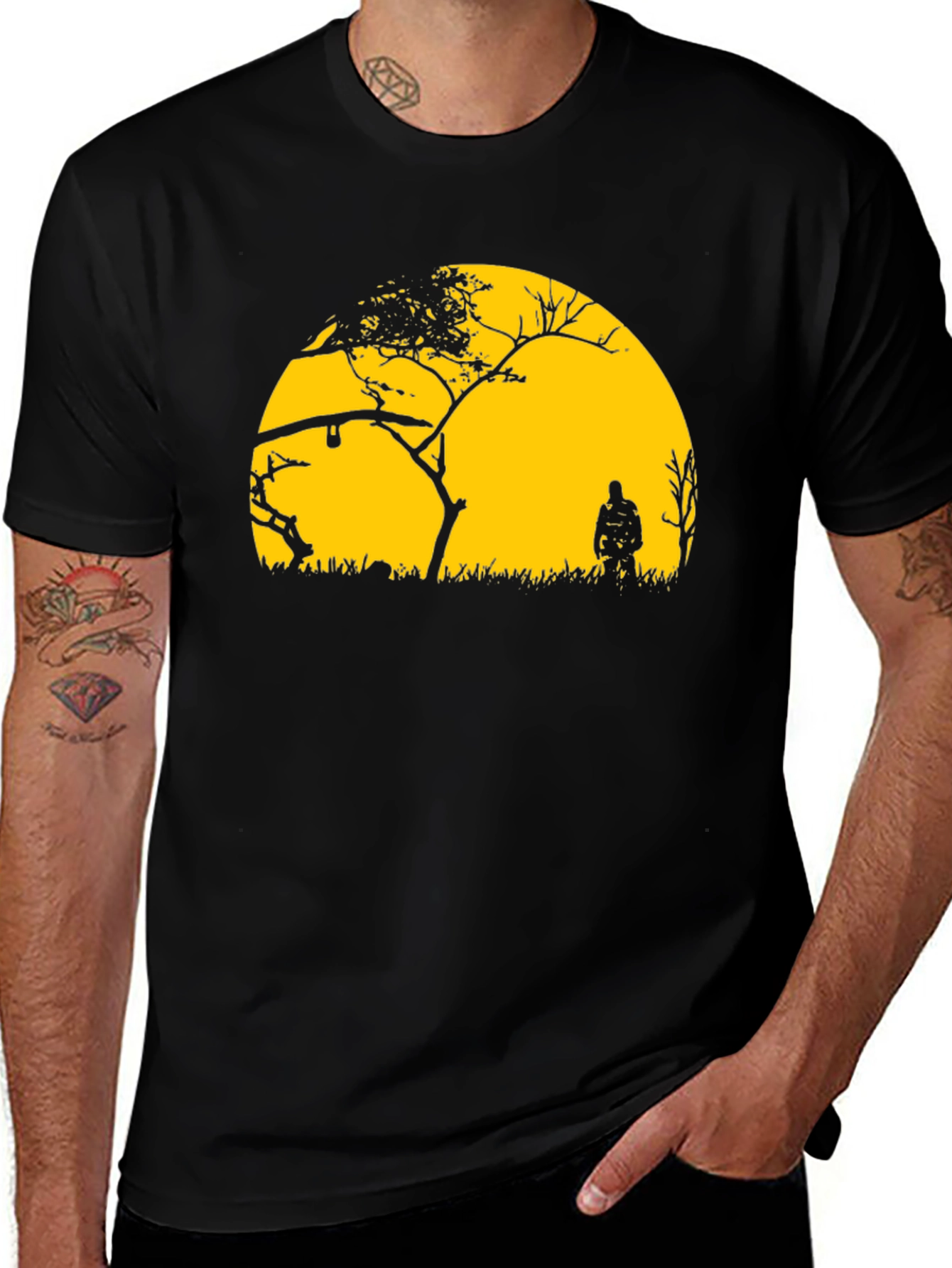 Silhouette Sunset Graphic T-Shirt