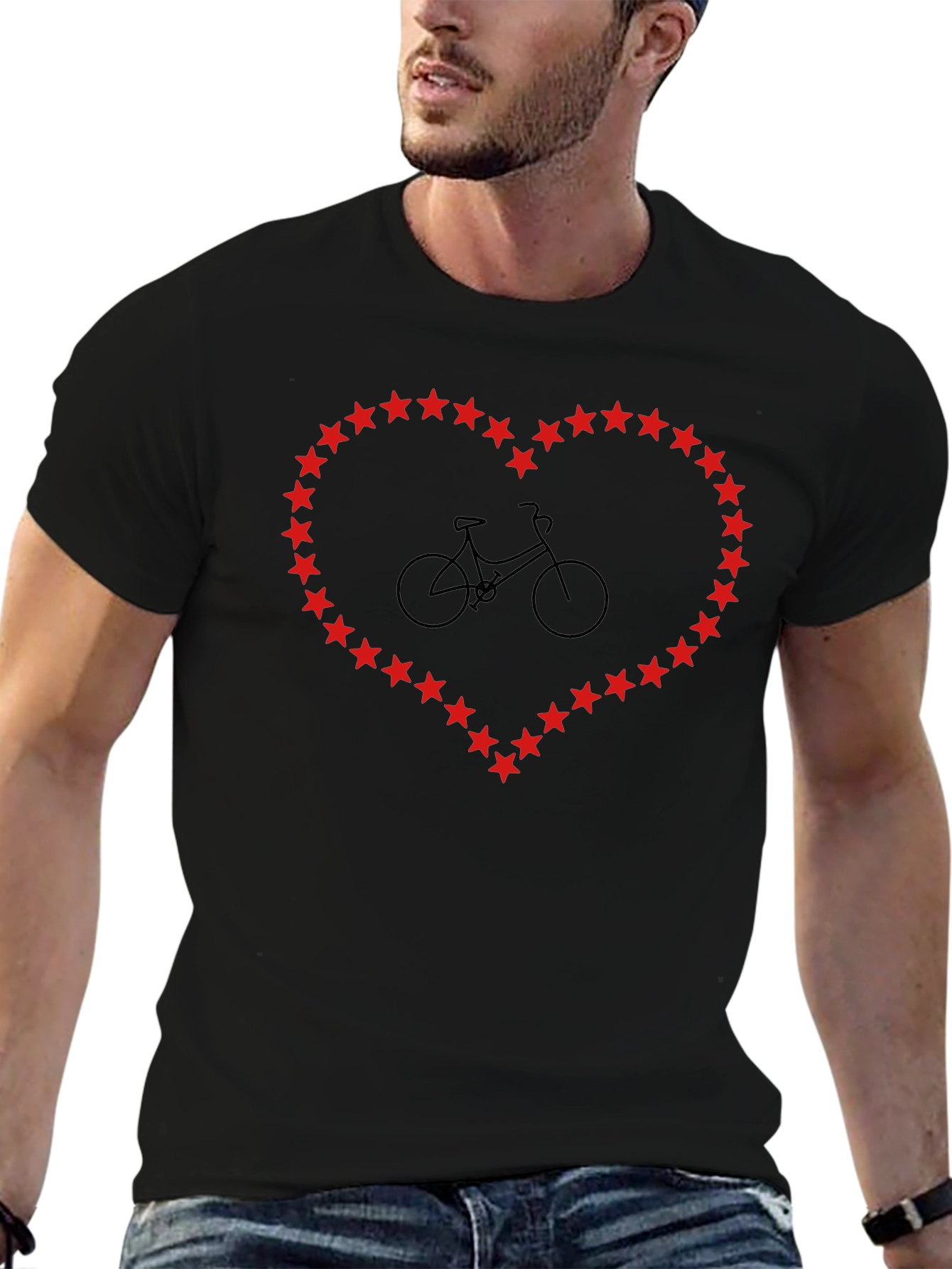 Cycling Heart Tee - Bike Love T-Shirt
