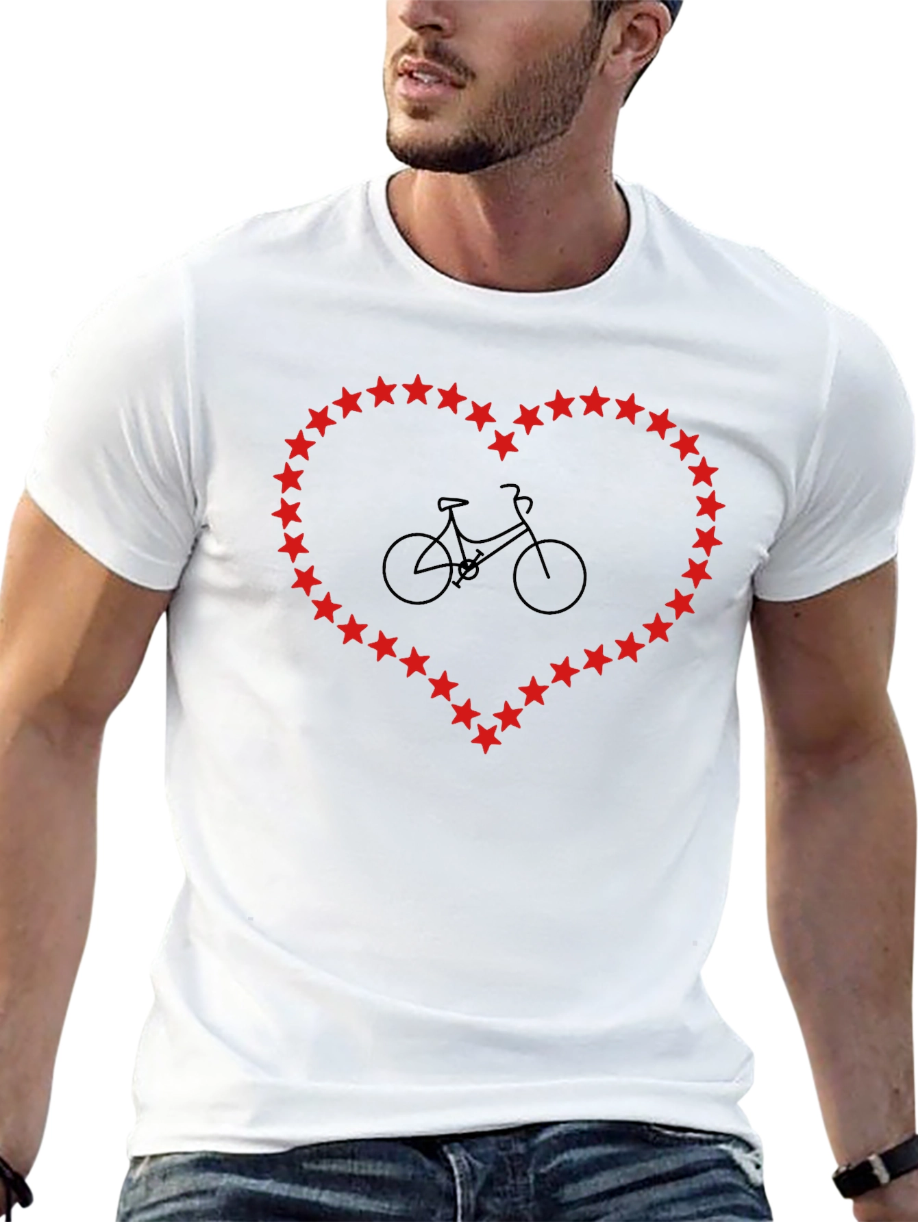 Cycling Heart Tee - Bike Love T-Shirt