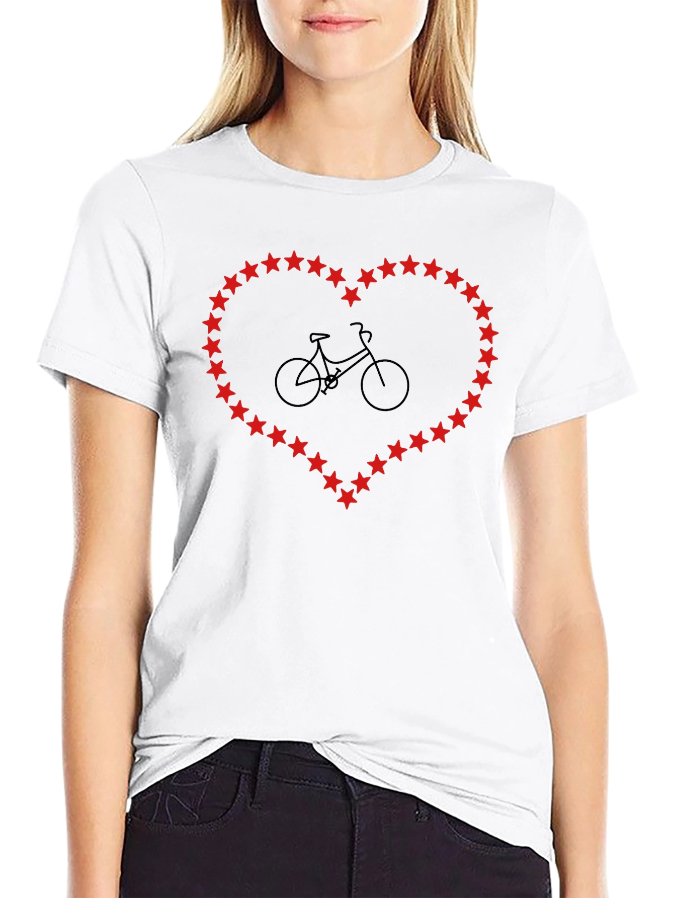 Cycling Heart Tee - Bike Love T-Shirt