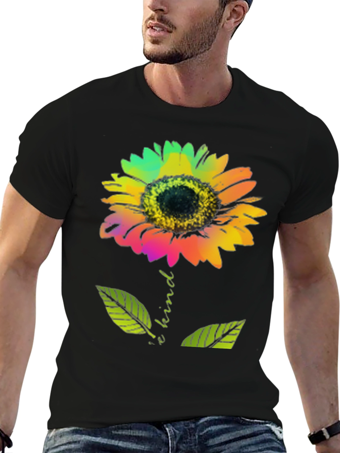 Kind Sunflower Graphic T-Shirt
