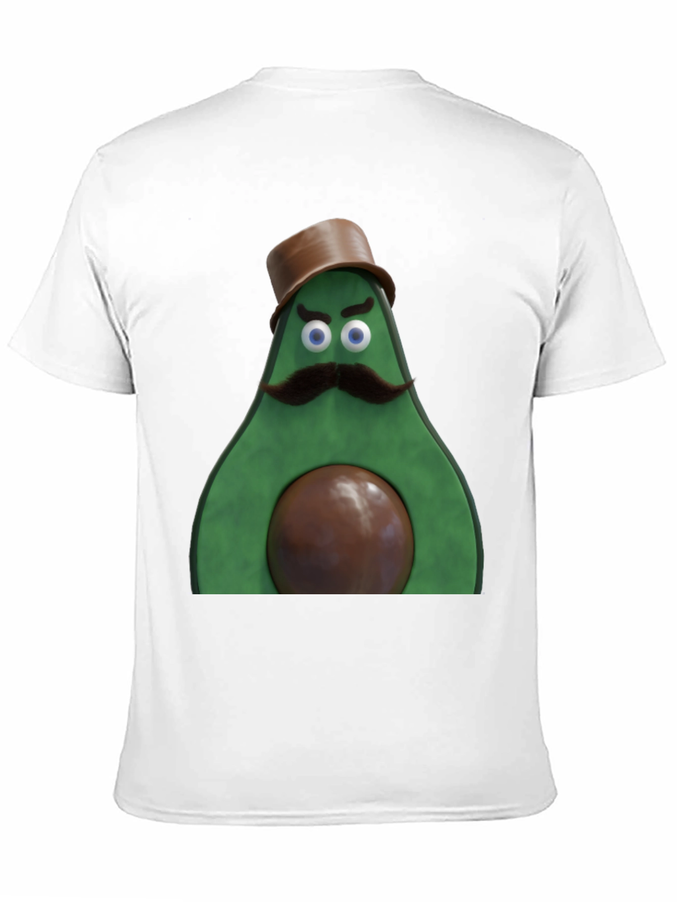 Avocado Gentleman Graphic Tee - Quirky Black T-Shirt