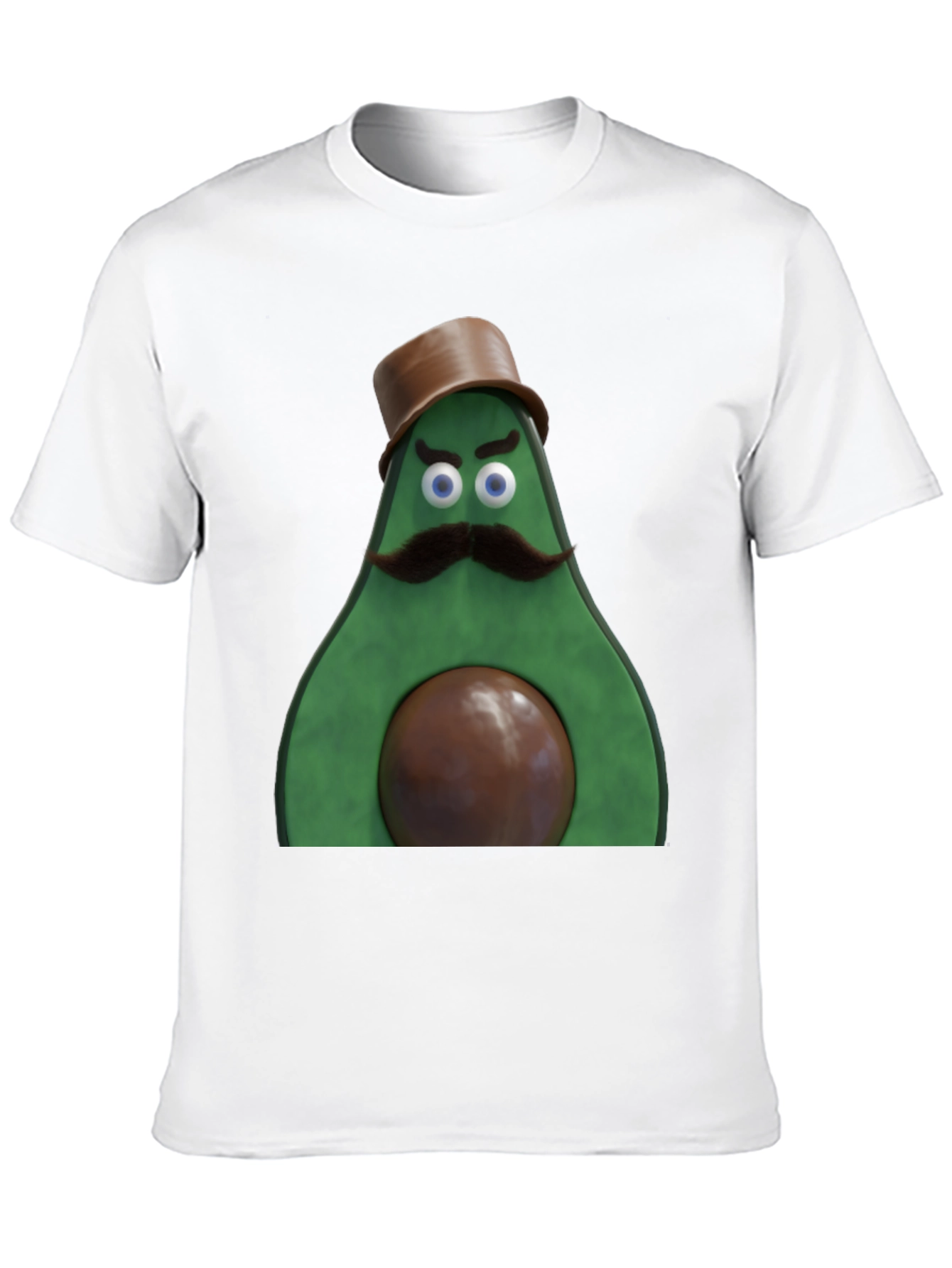 Avocado Gentleman Graphic Tee - Quirky Black T-Shirt