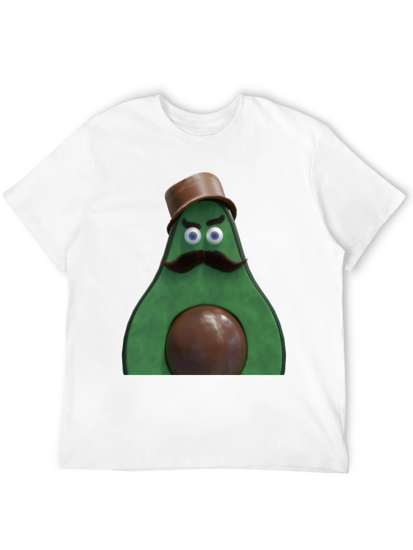 Avocado Gentleman Graphic Tee - Quirky Black T-Shirt