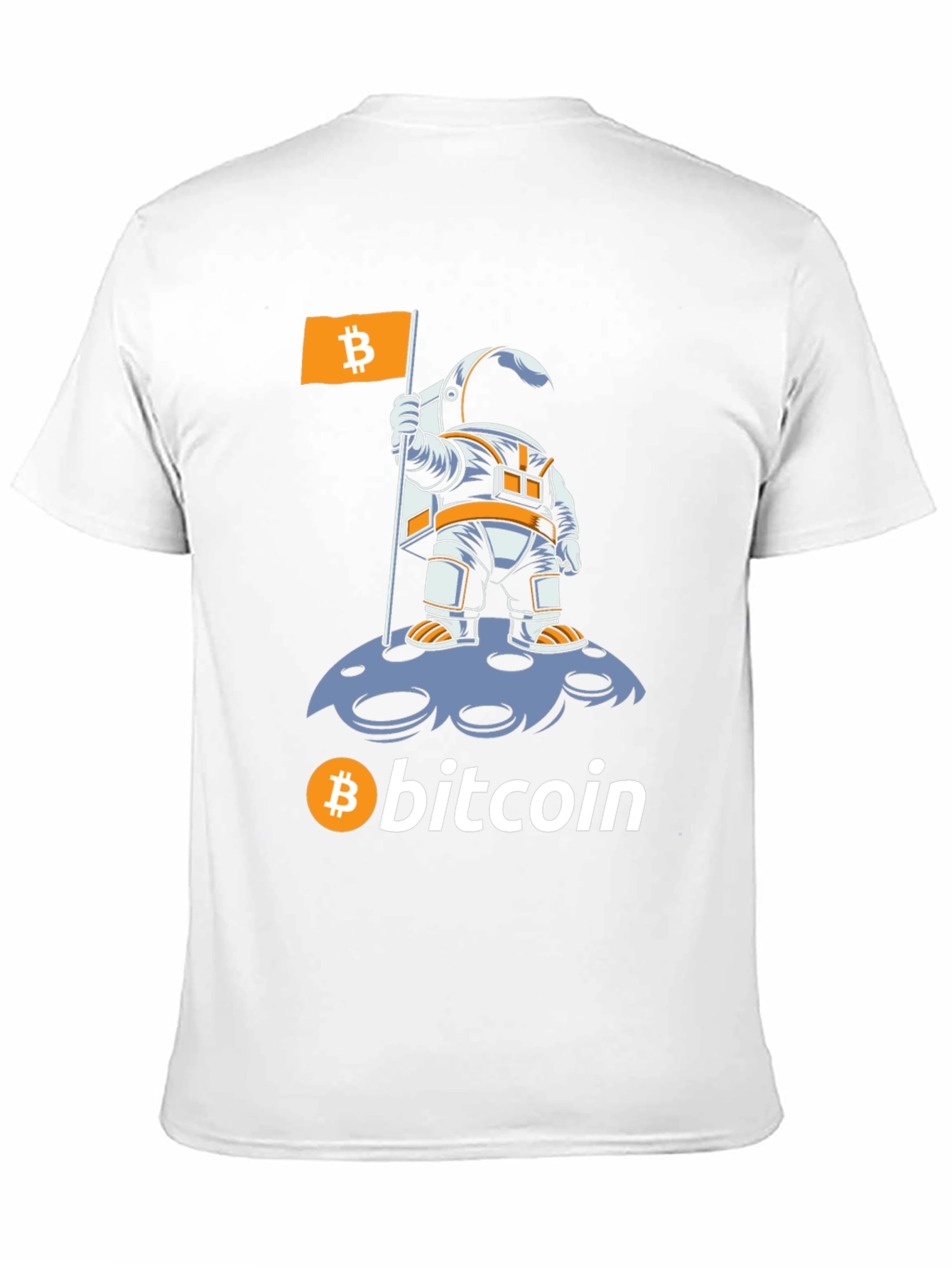 Bitcoin Astronaut T-Shirt - Crypto Moon Landing