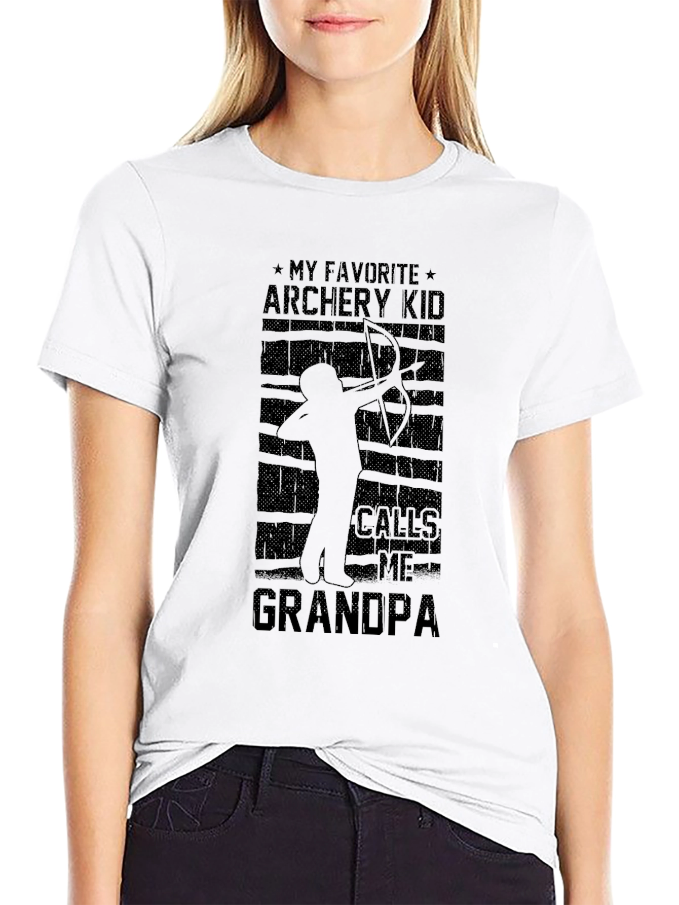 Archery Grandpa T-Shirt: My Favorite Archery Kid