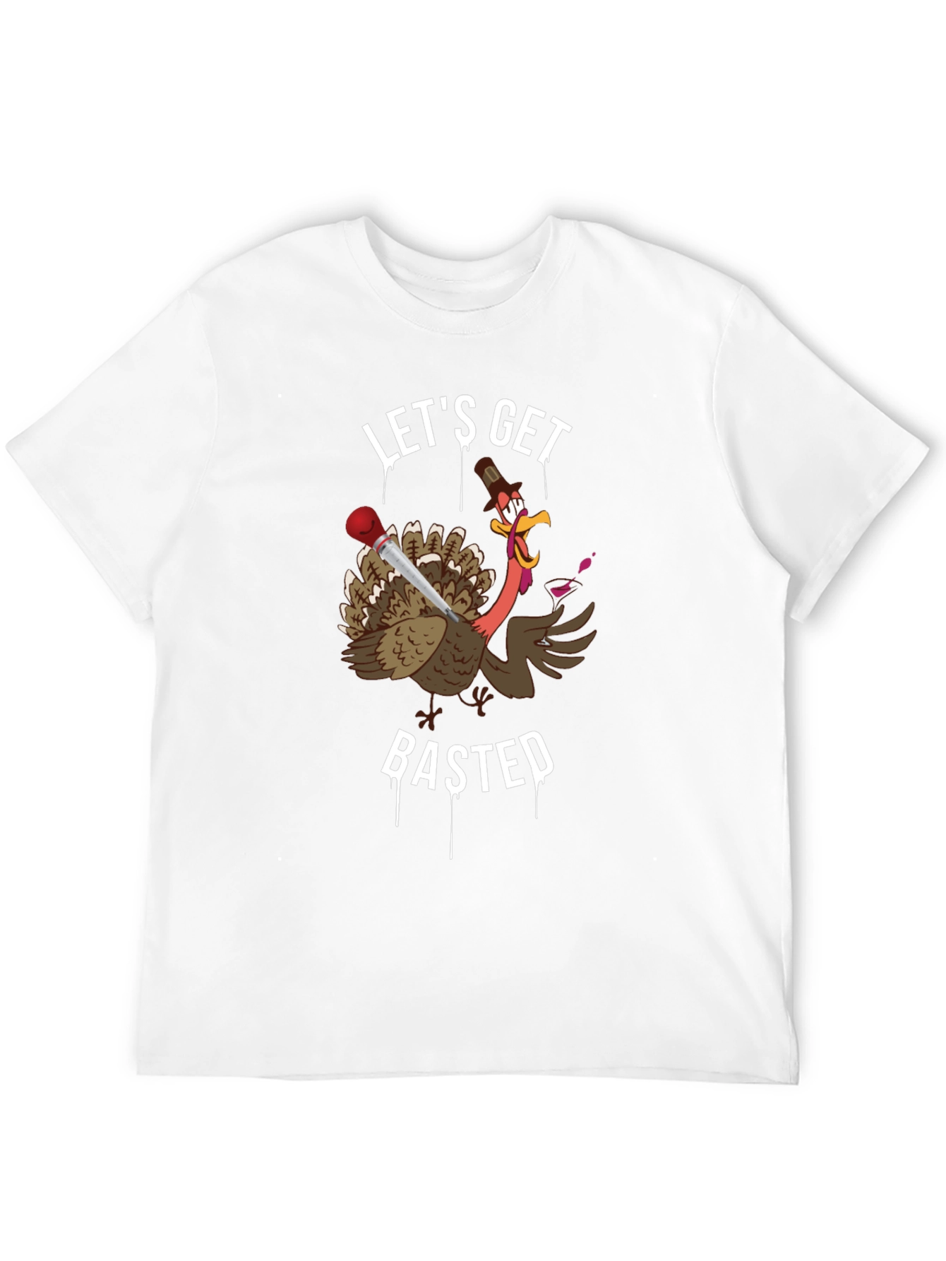 Lets Get Basted T-Shirt Thanksgiving Humor