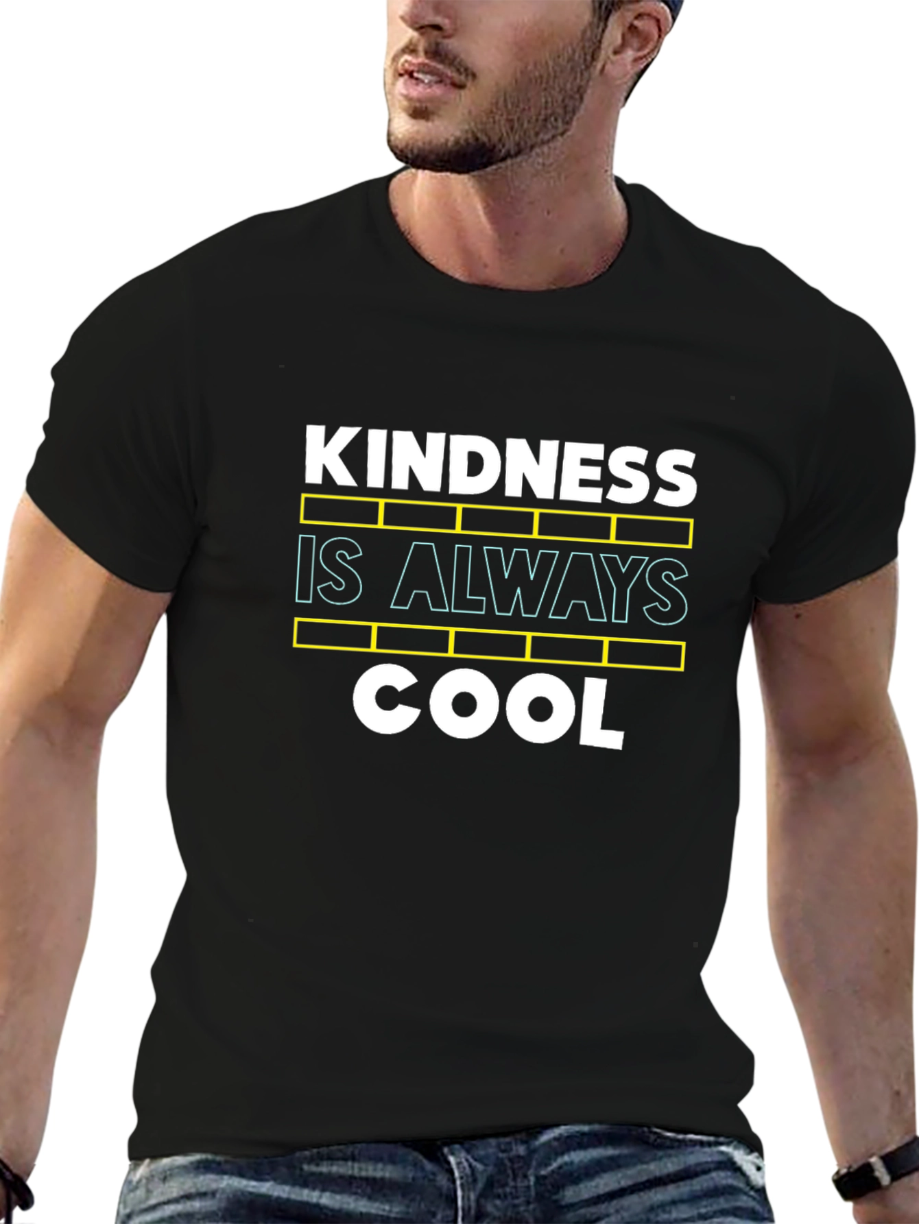 Kindness is Always Cool Graphic Tee - Black