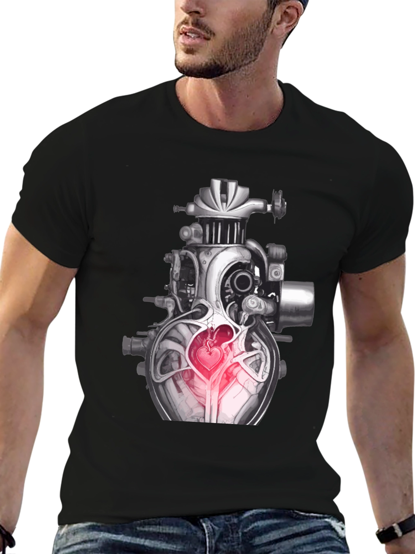 Steampunk Heart Graphic Tee