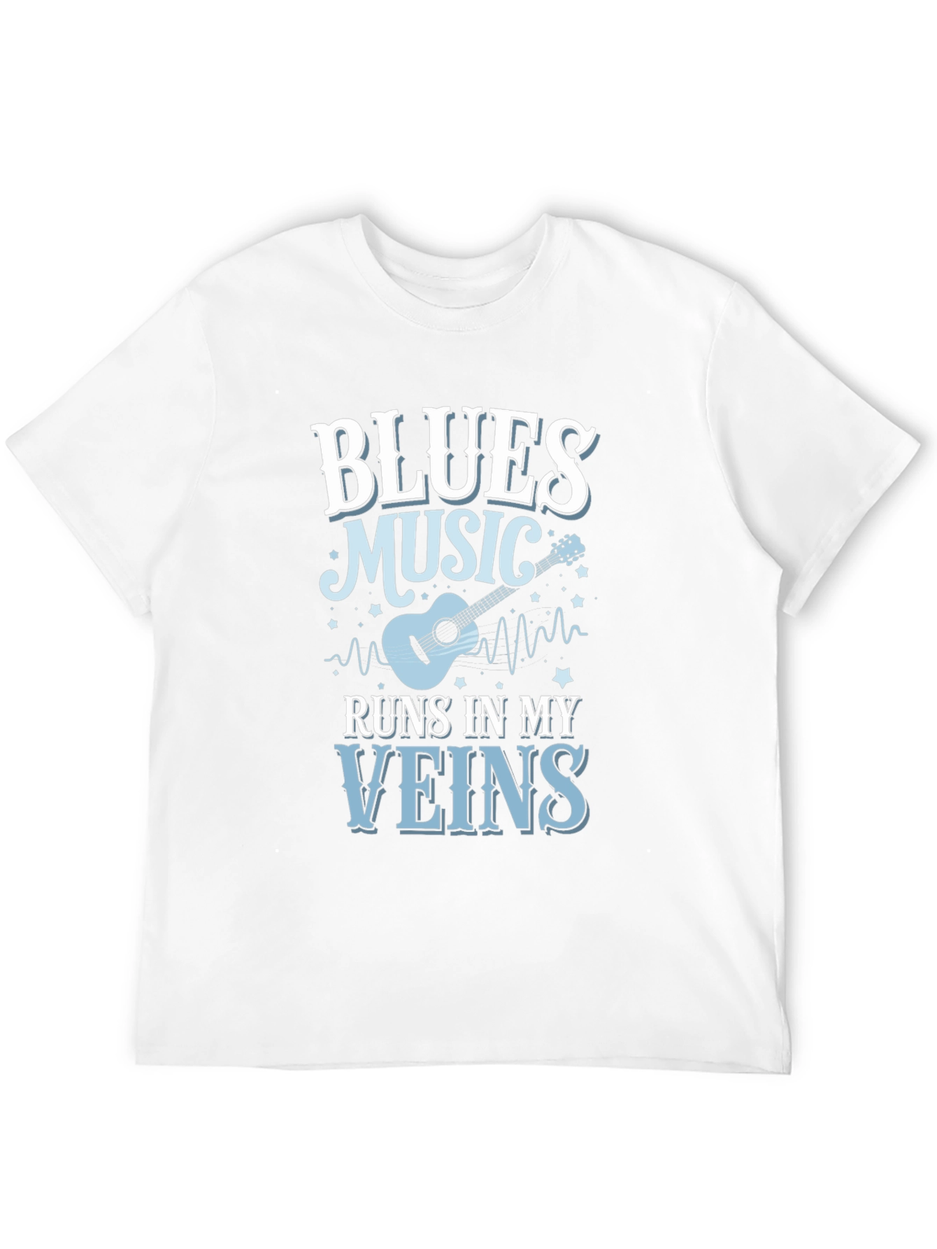 Blues Music Runs In My Veins T-Shirt