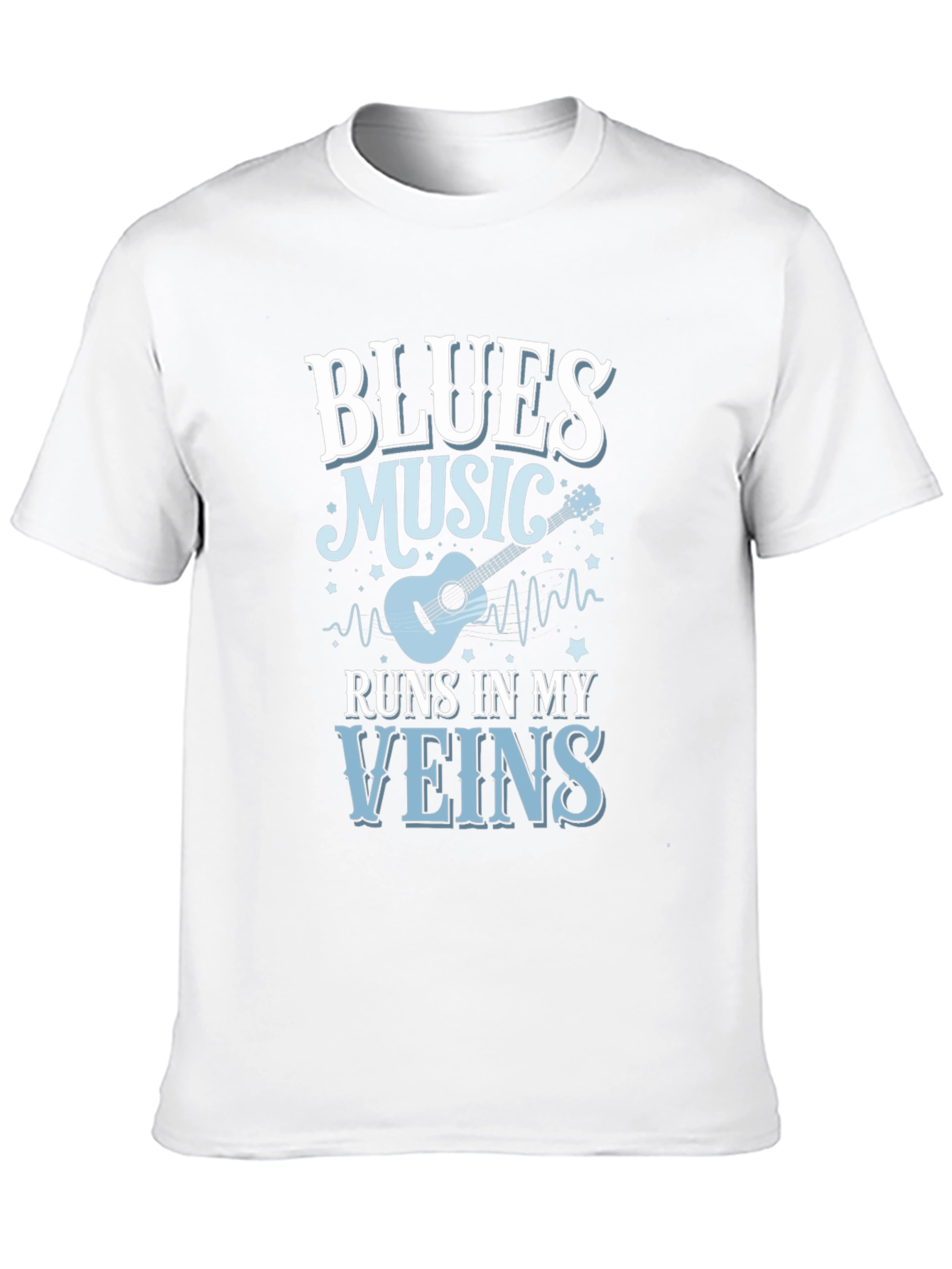Blues Music Runs In My Veins T-Shirt