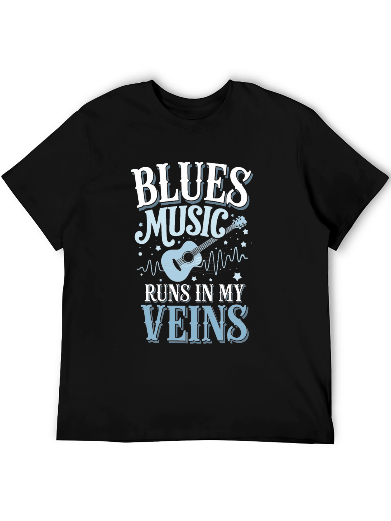 Blues Music Runs In My Veins T-Shirt