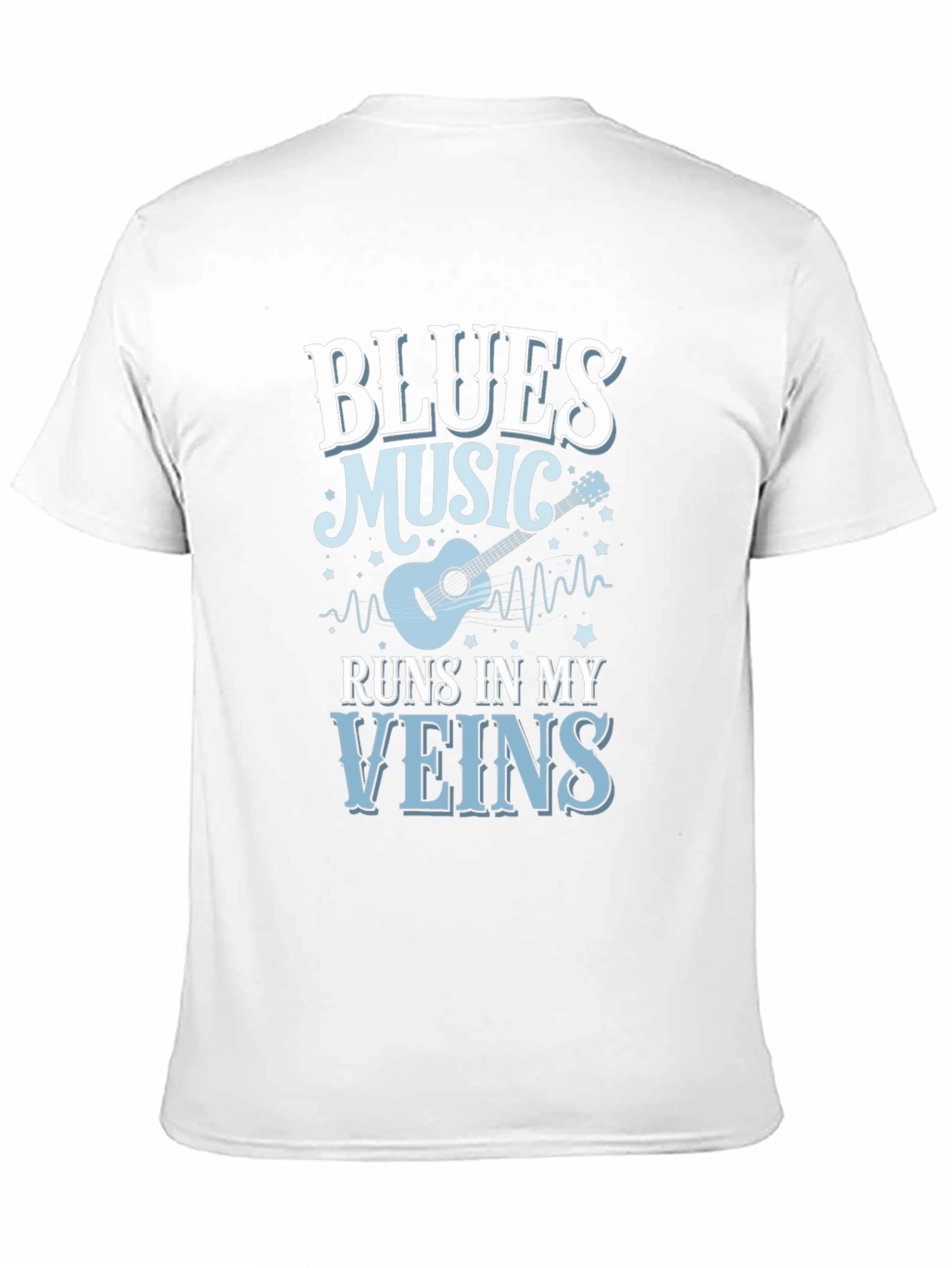 Blues Music Runs In My Veins T-Shirt