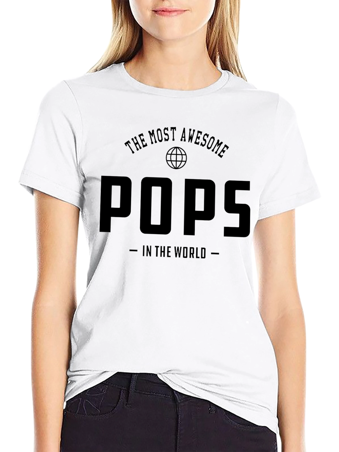 Awesome Pops T-Shirt - Worlds Best Dad