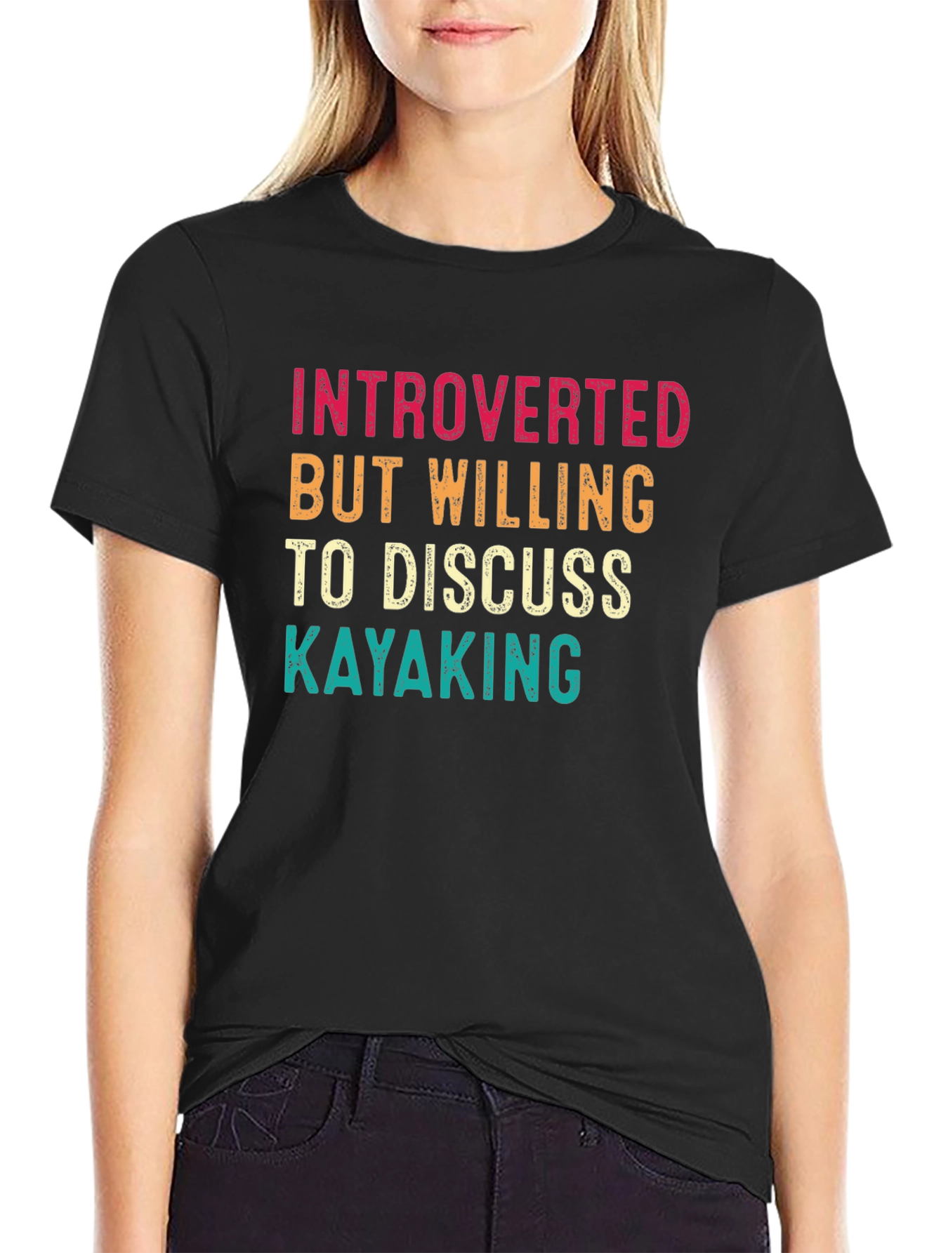 Introverted Kayaking Graphic T-Shirt