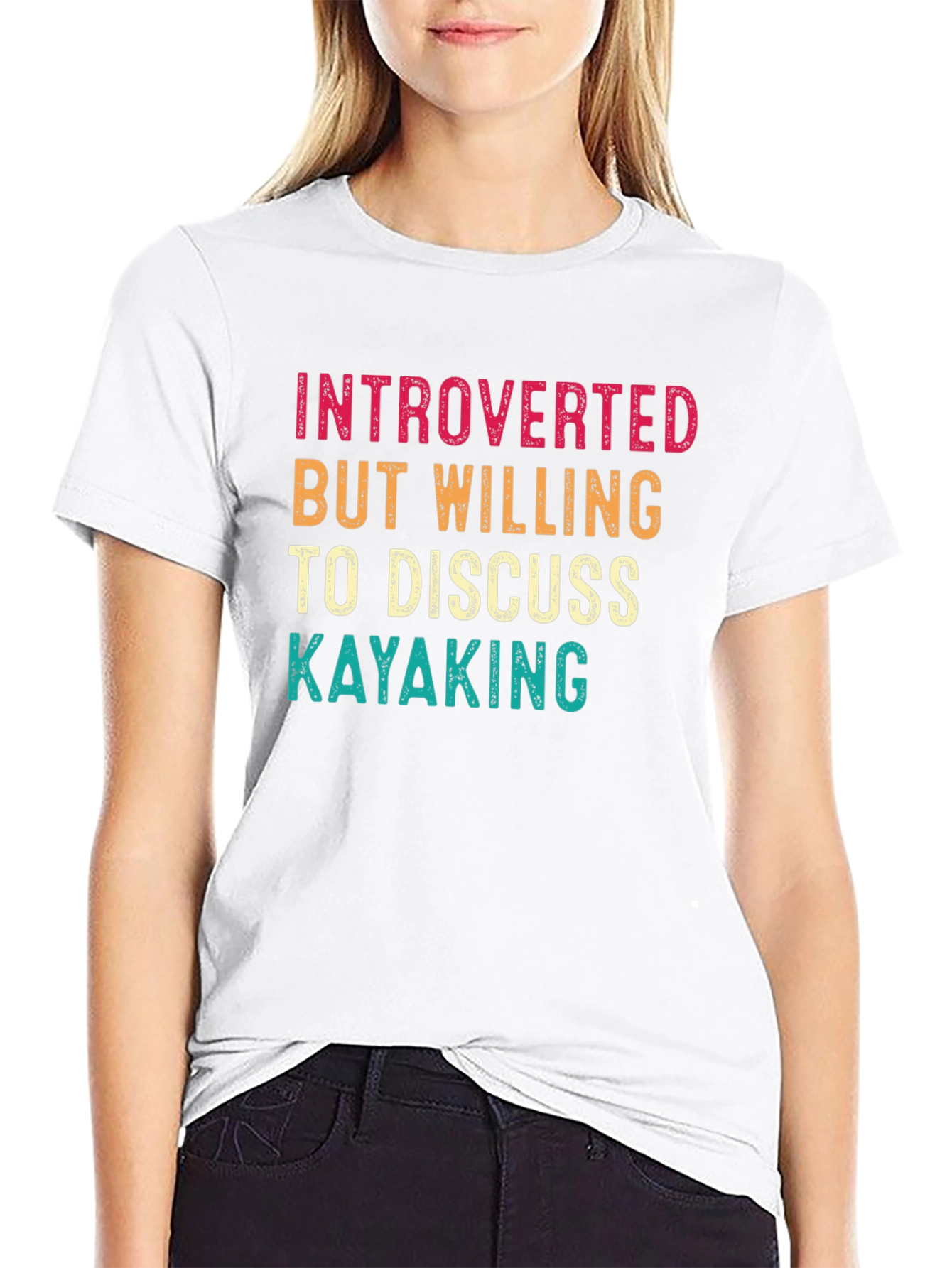 Introverted Kayaking Graphic T-Shirt