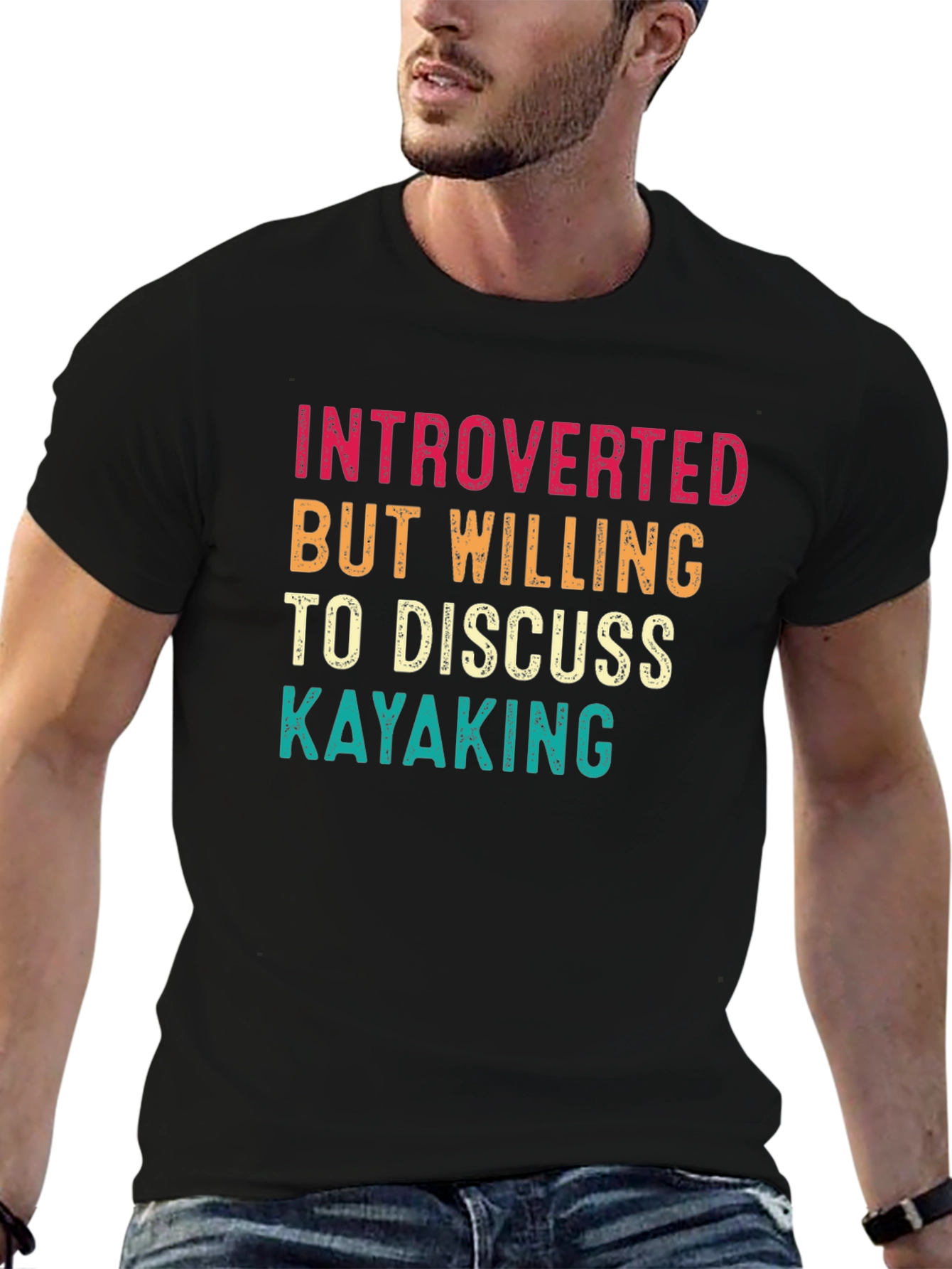 Introverted Kayaking Graphic T-Shirt