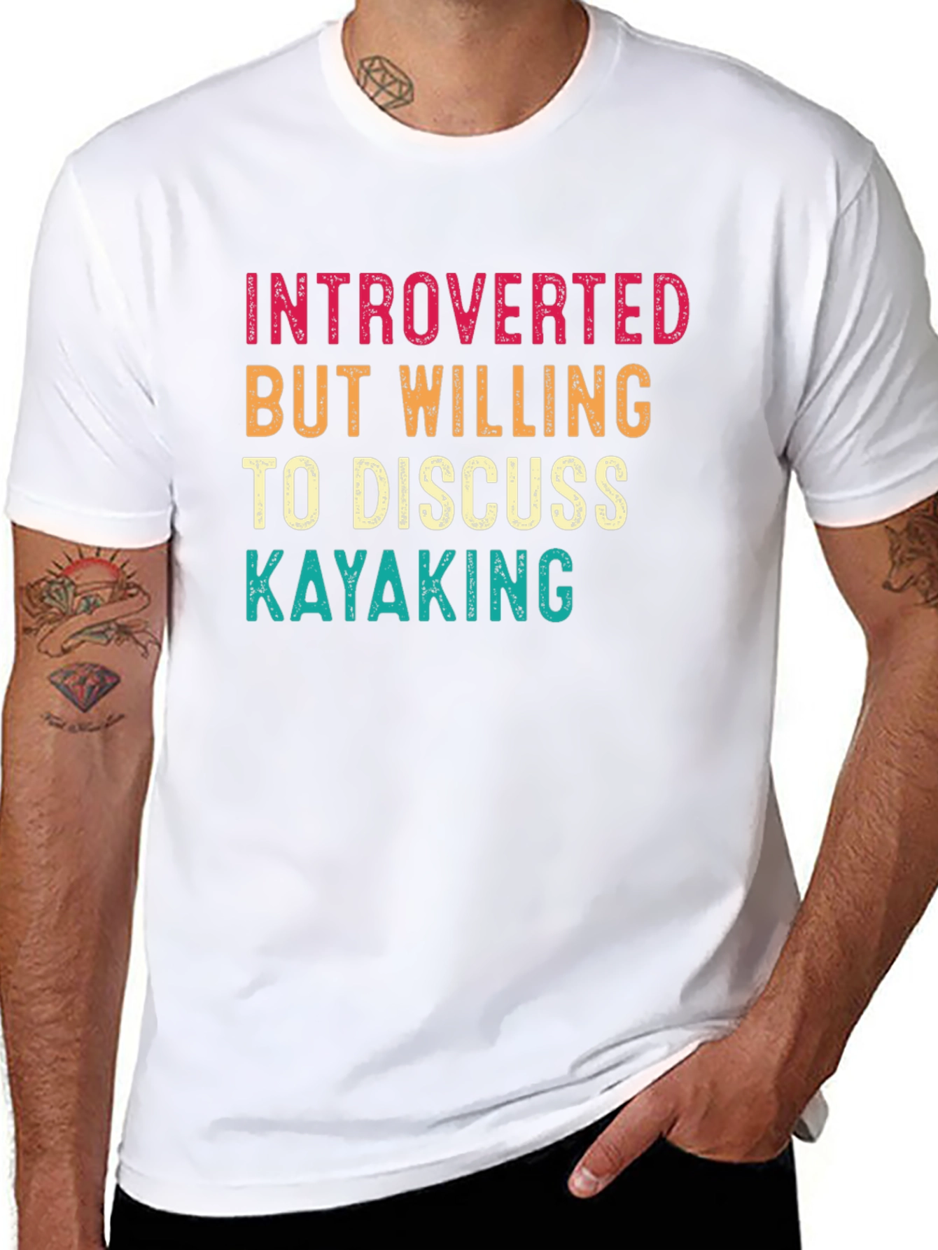 Introverted Kayaking Graphic T-Shirt