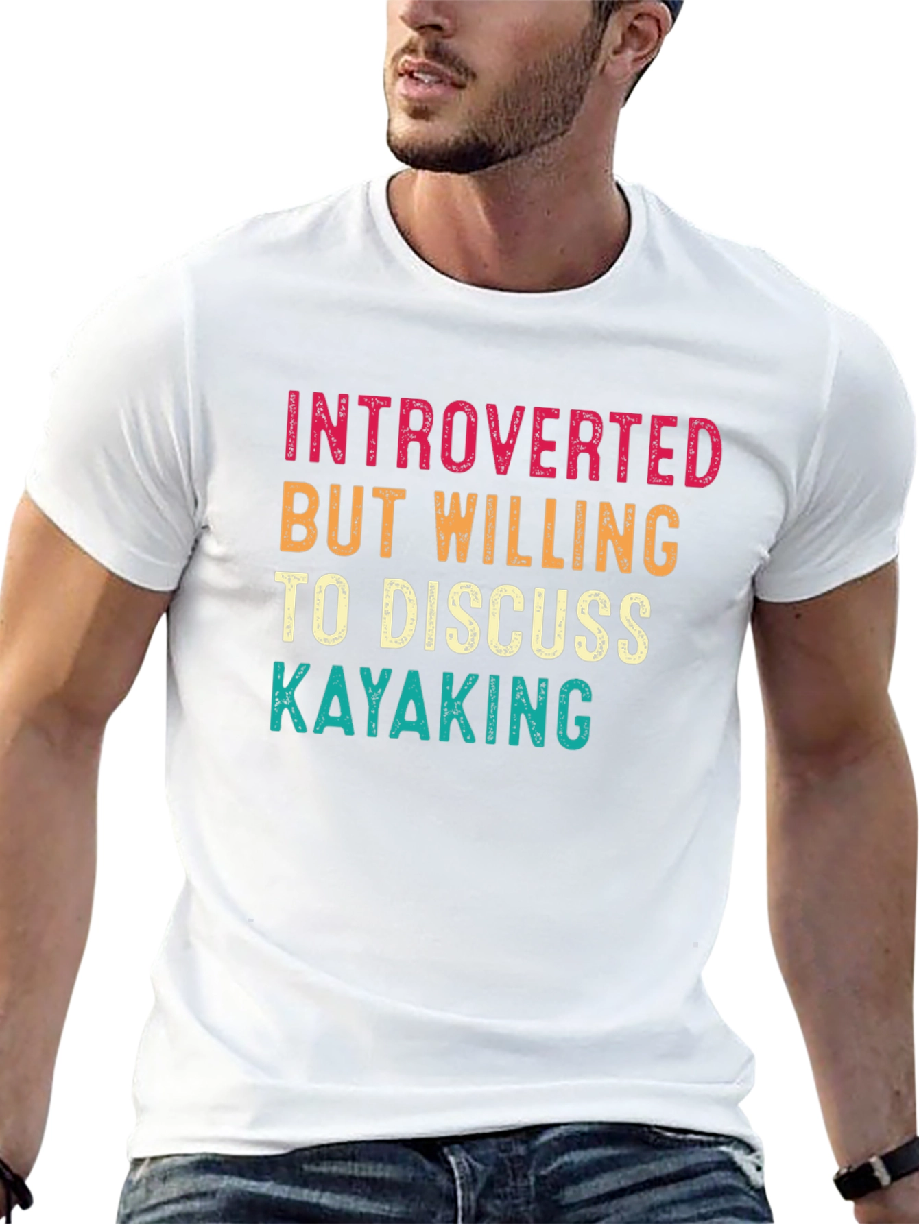 Introverted Kayaking Graphic T-Shirt