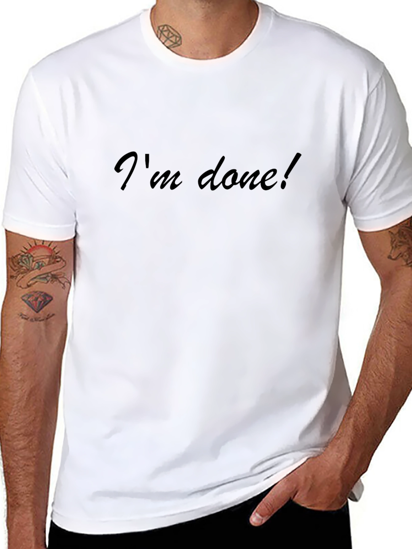 Im Done! Black T-Shirt
