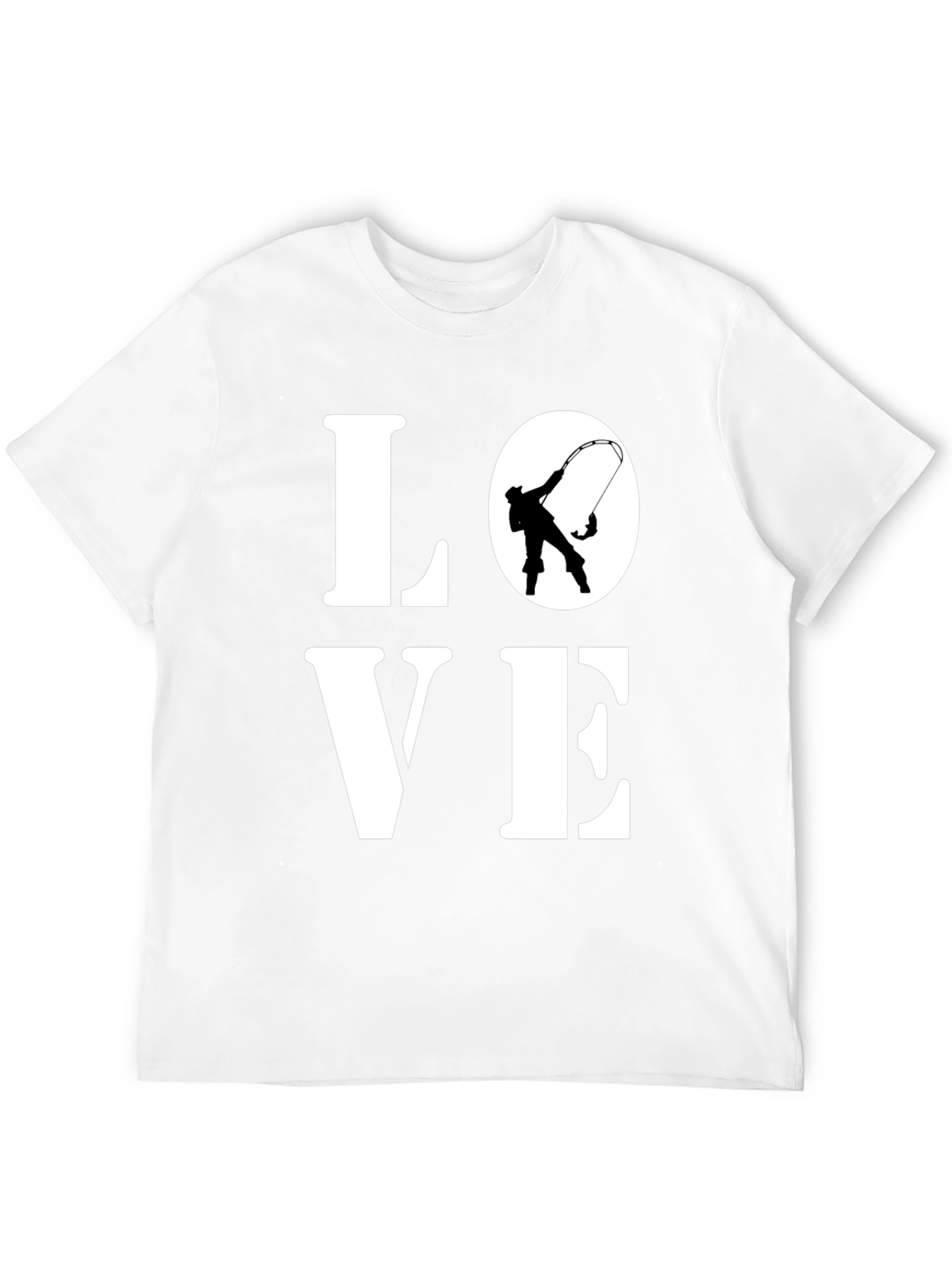 Love Fishing T-Shirt - Black Cotton Tee