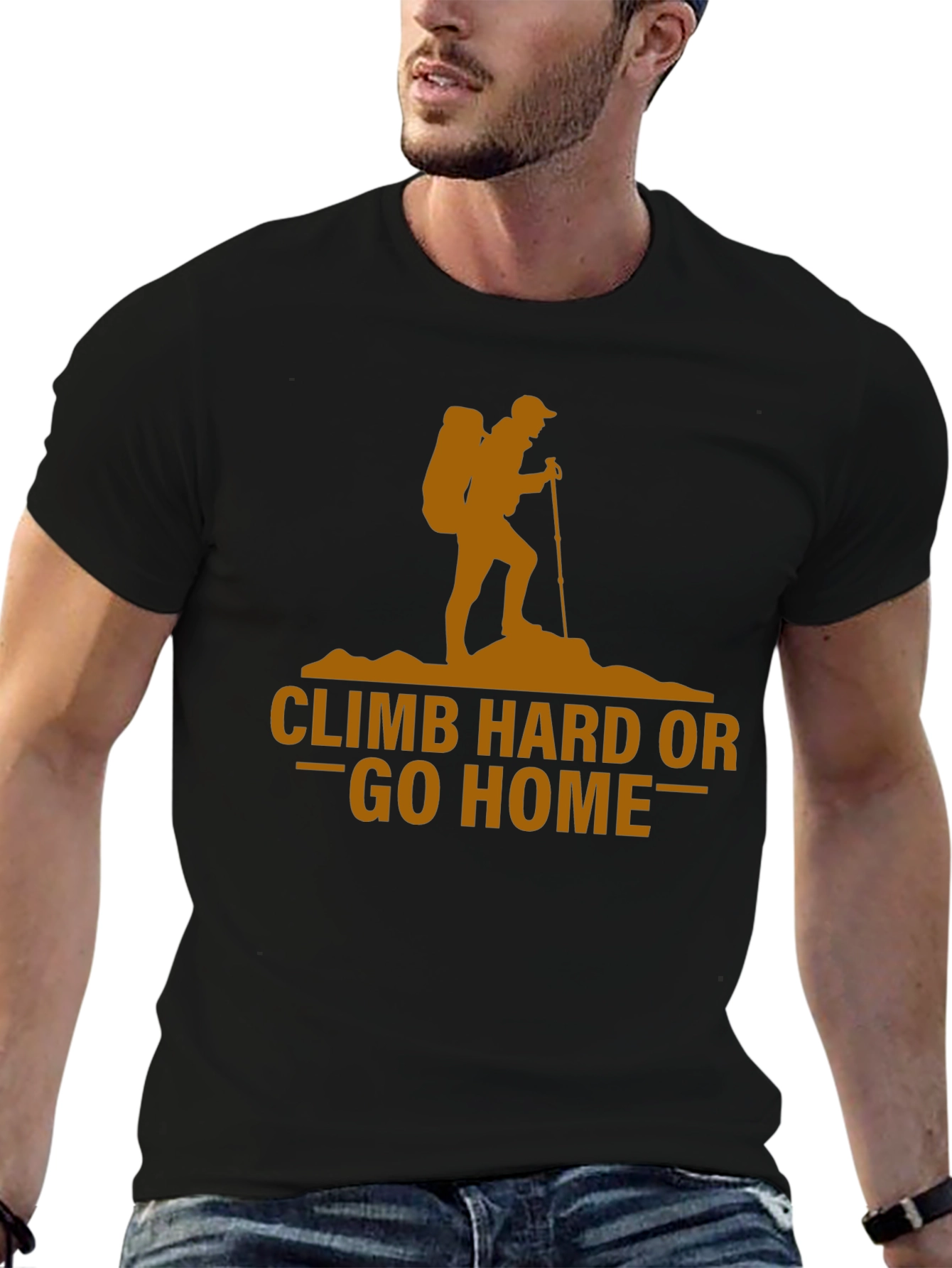 Climb Hard or Go Home Graphic T-Shirt