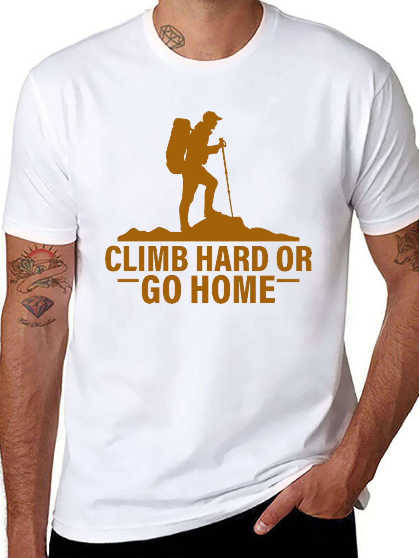 Climb Hard or Go Home Graphic T-Shirt