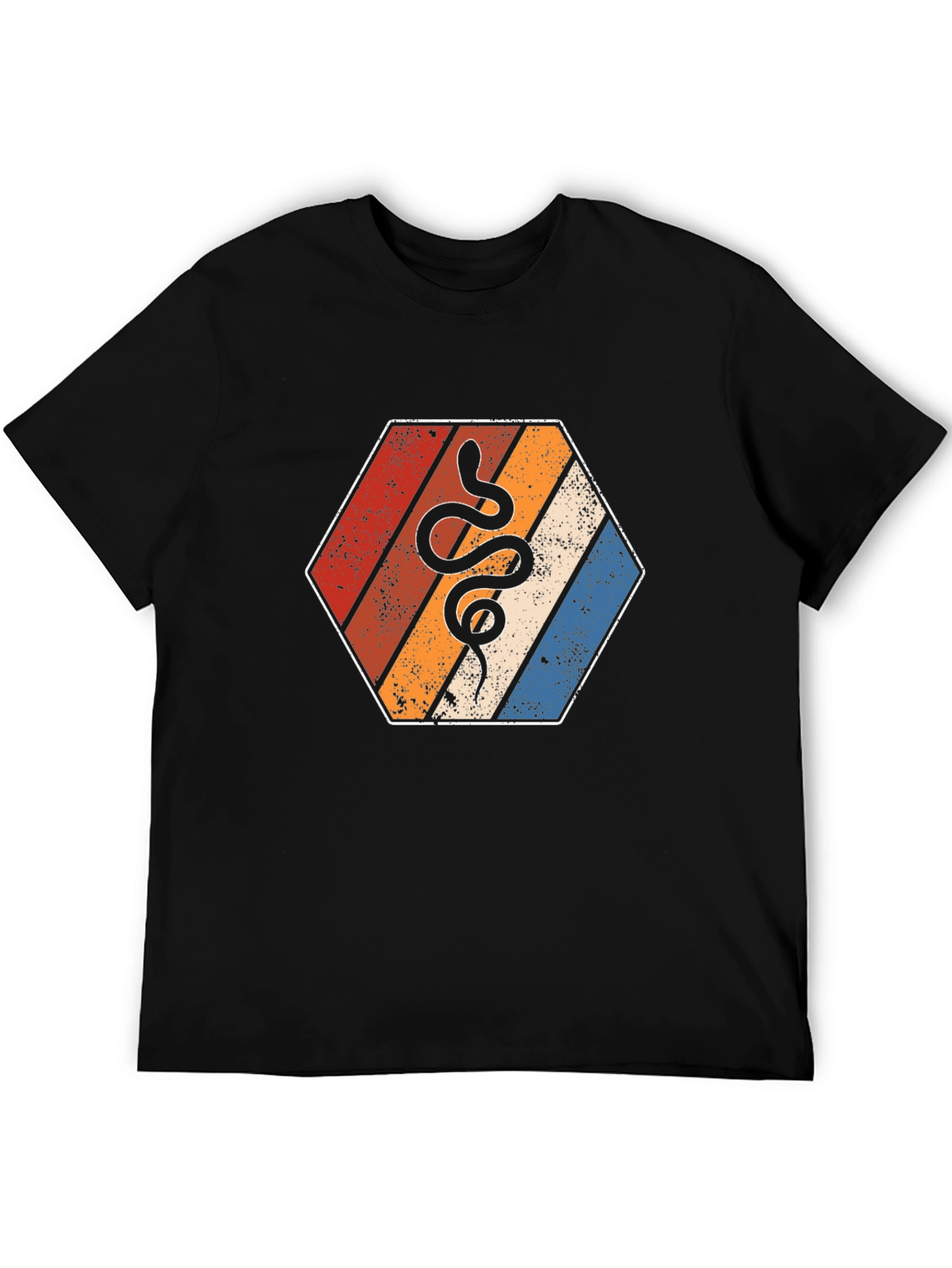Retro Snake Hexagon Tee