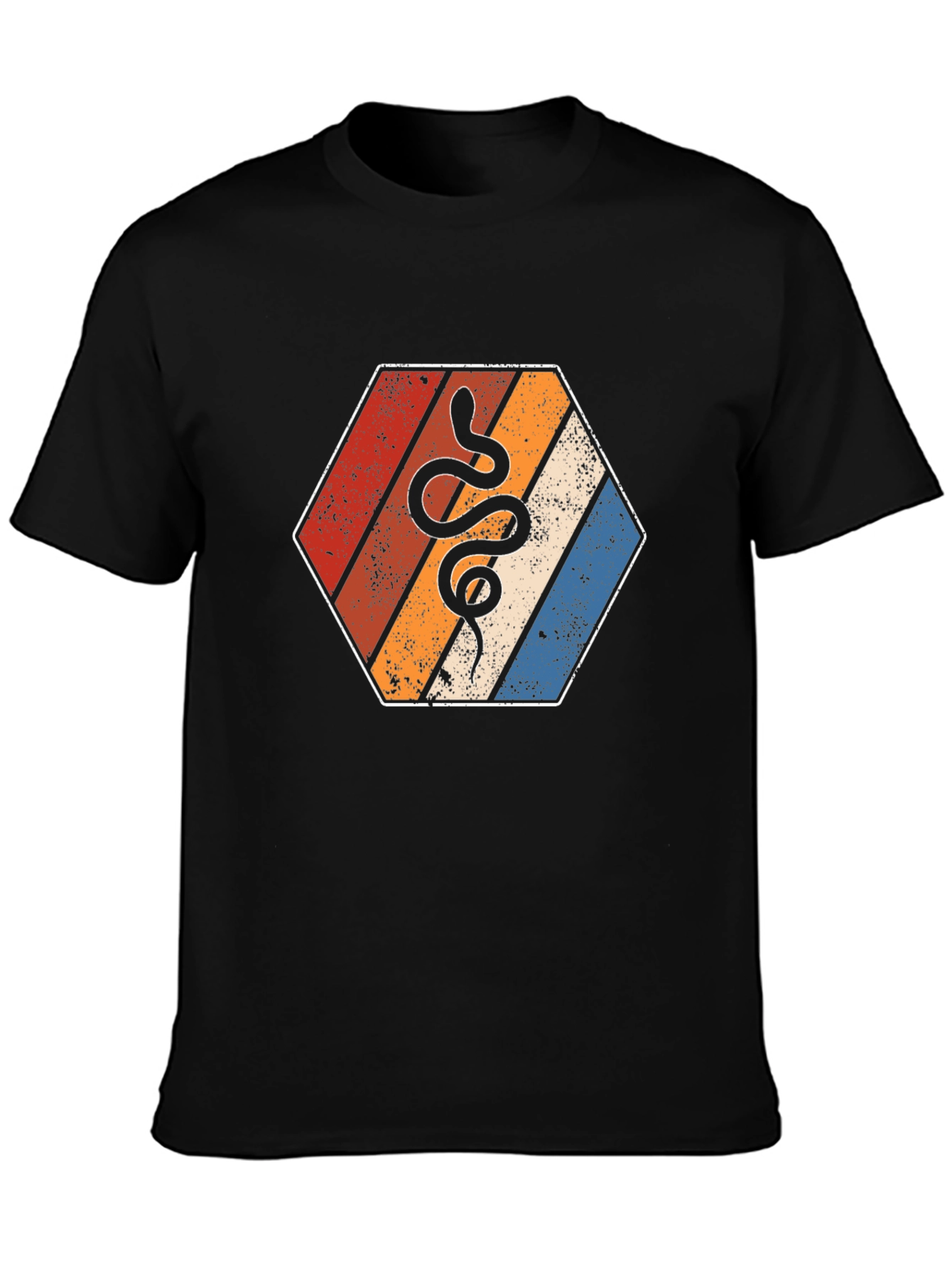 Retro Snake Hexagon Tee