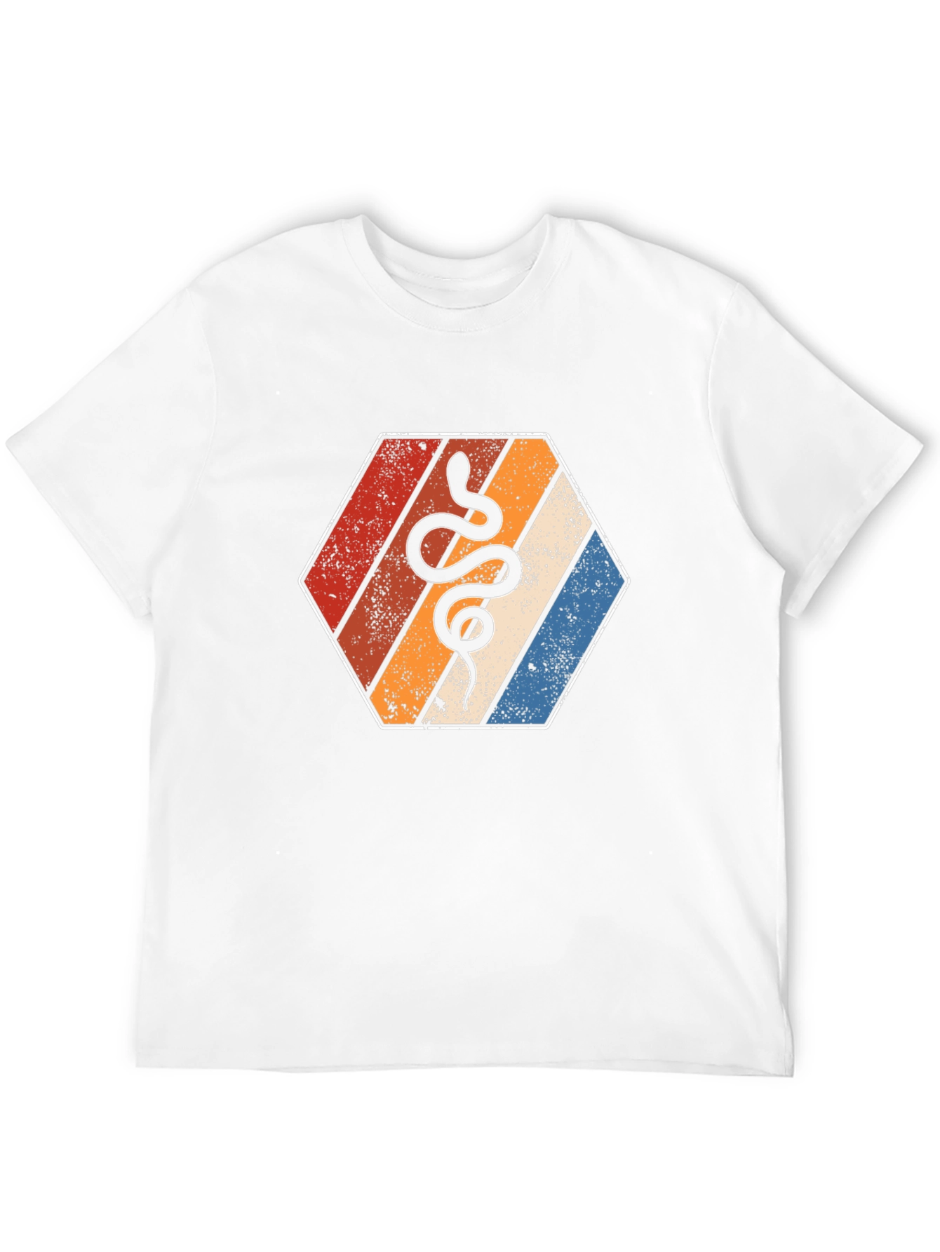 Retro Snake Hexagon Tee