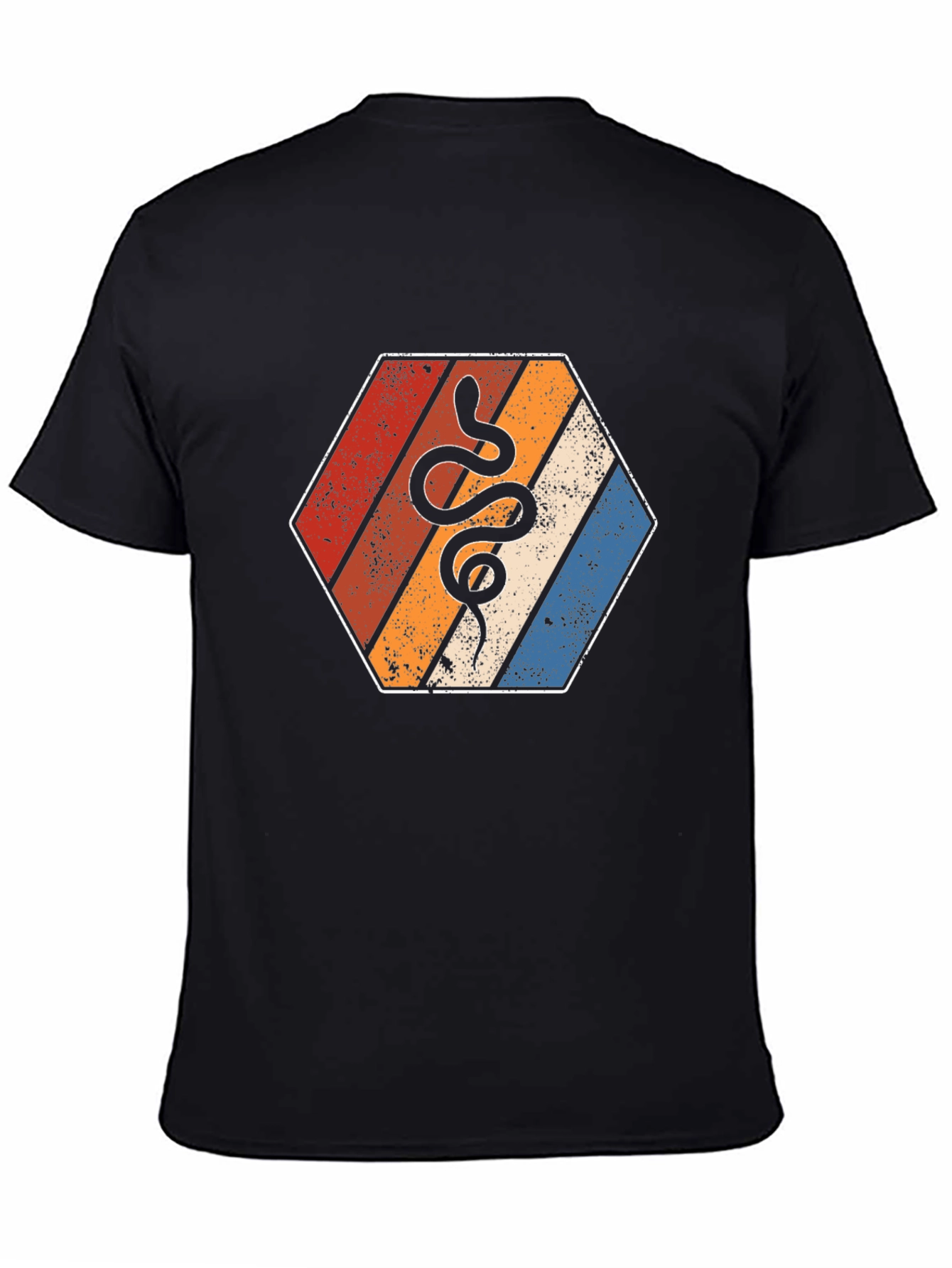 Retro Snake Hexagon Tee