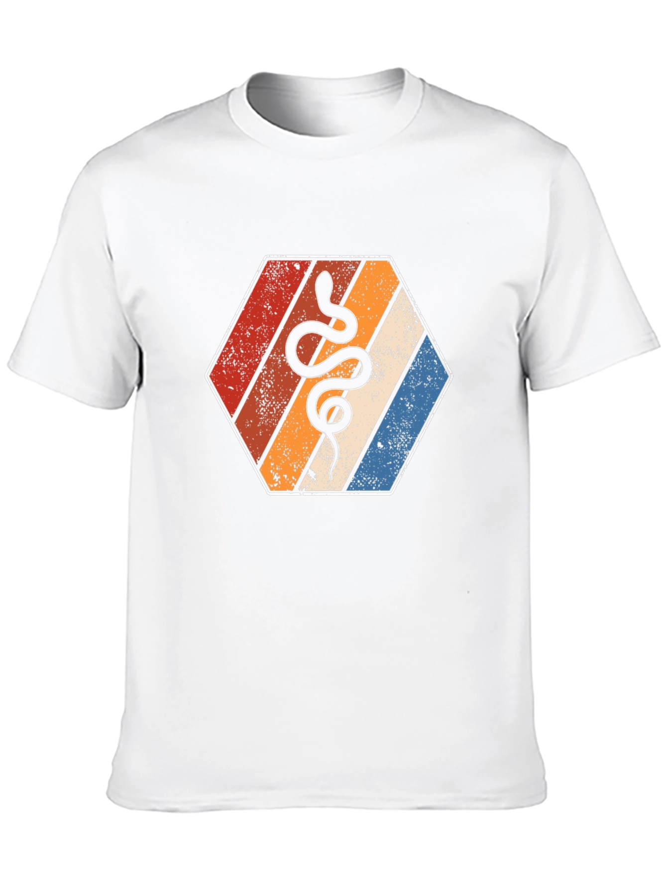 Retro Snake Hexagon Tee