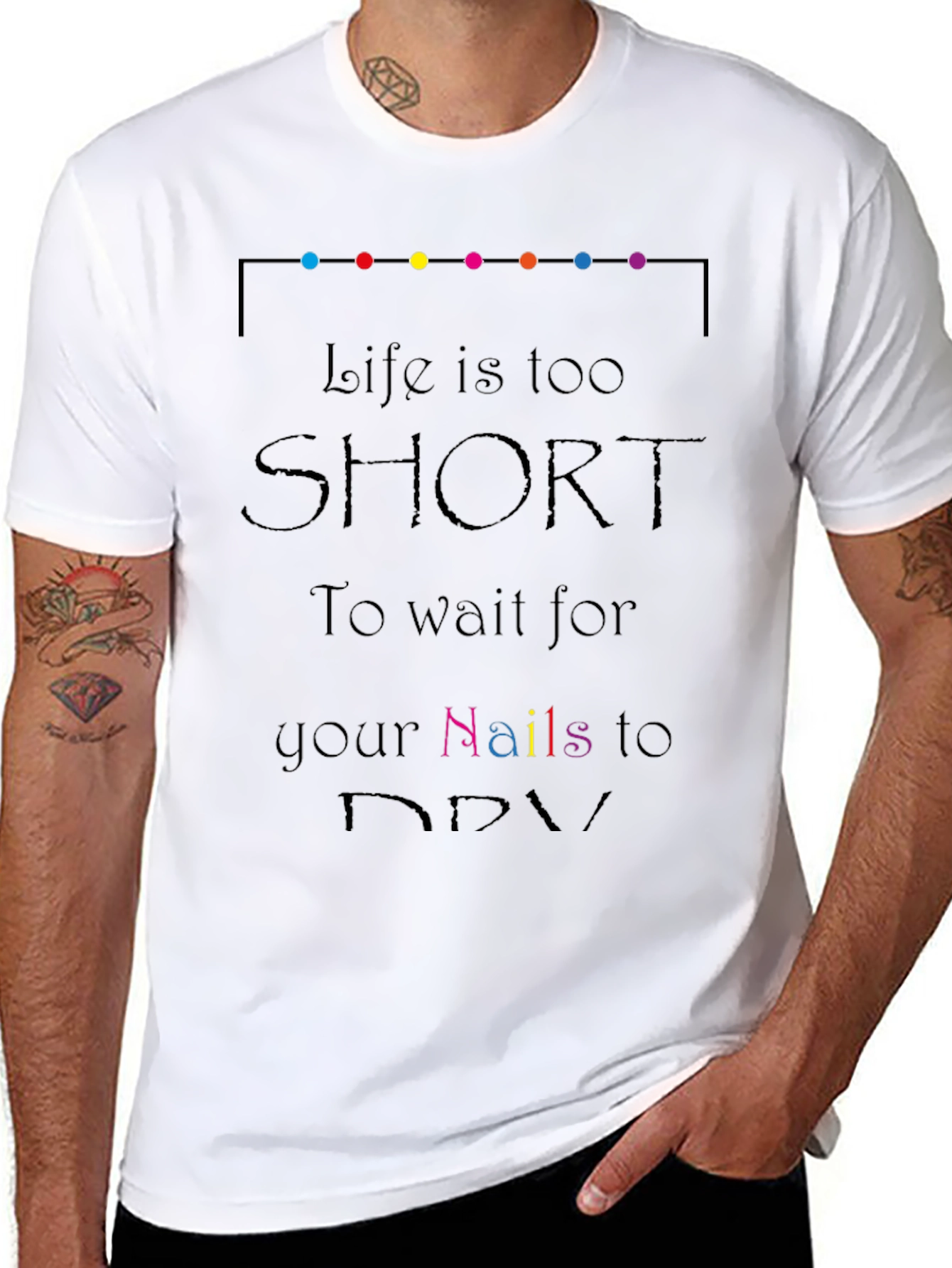 Life Is Too Short Black T-Shirt