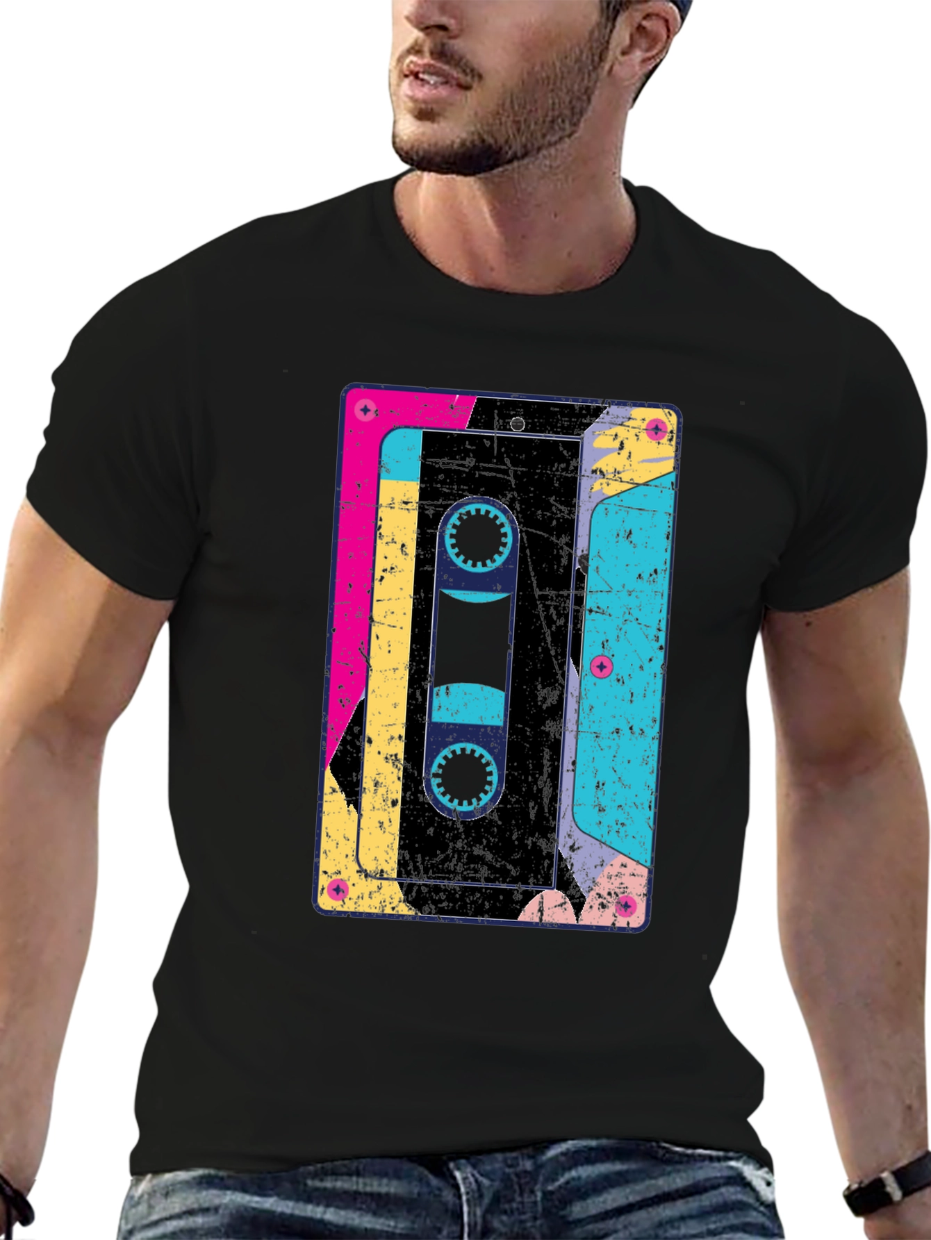 Retro Cassette Tape Graphic T-Shirt