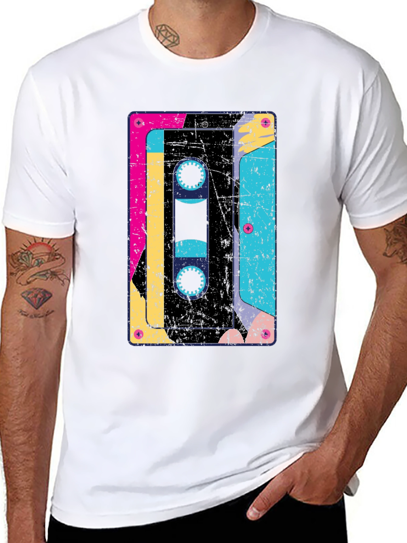 Retro Cassette Tape Graphic T-Shirt