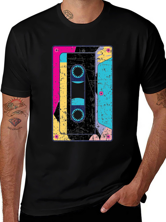 Retro Cassette Tape Graphic T-Shirt