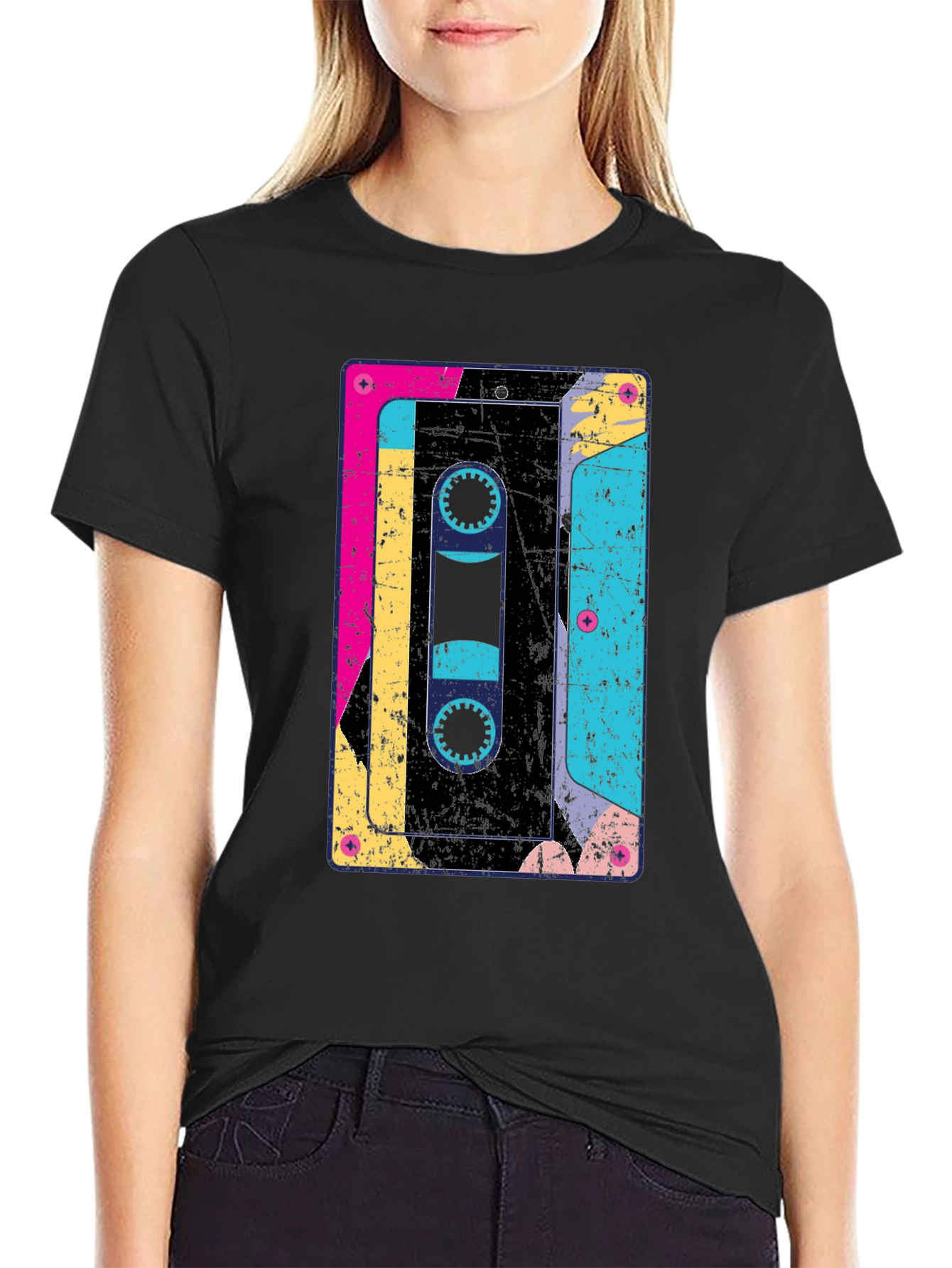 Retro Cassette Tape Graphic T-Shirt