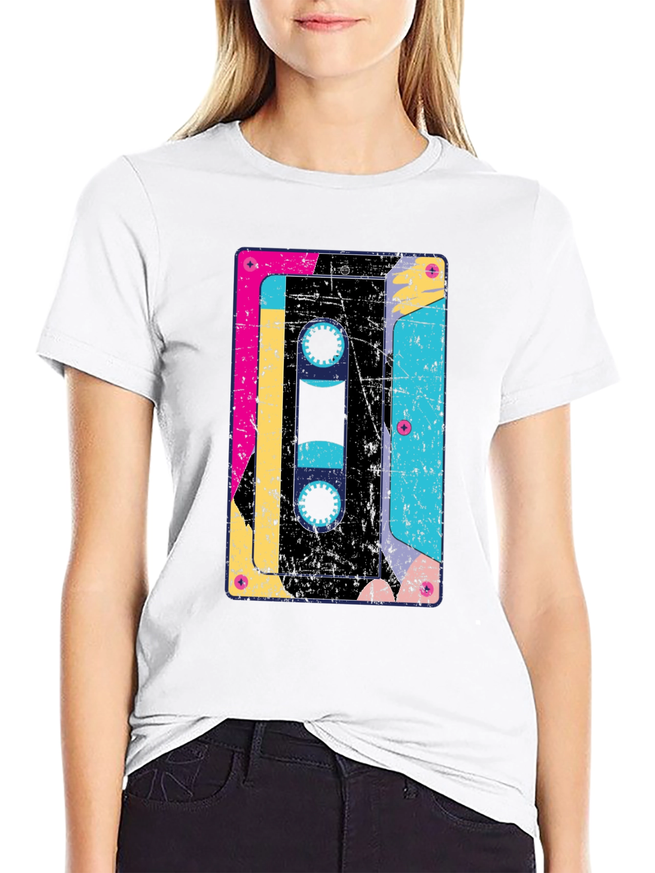 Retro Cassette Tape Graphic T-Shirt