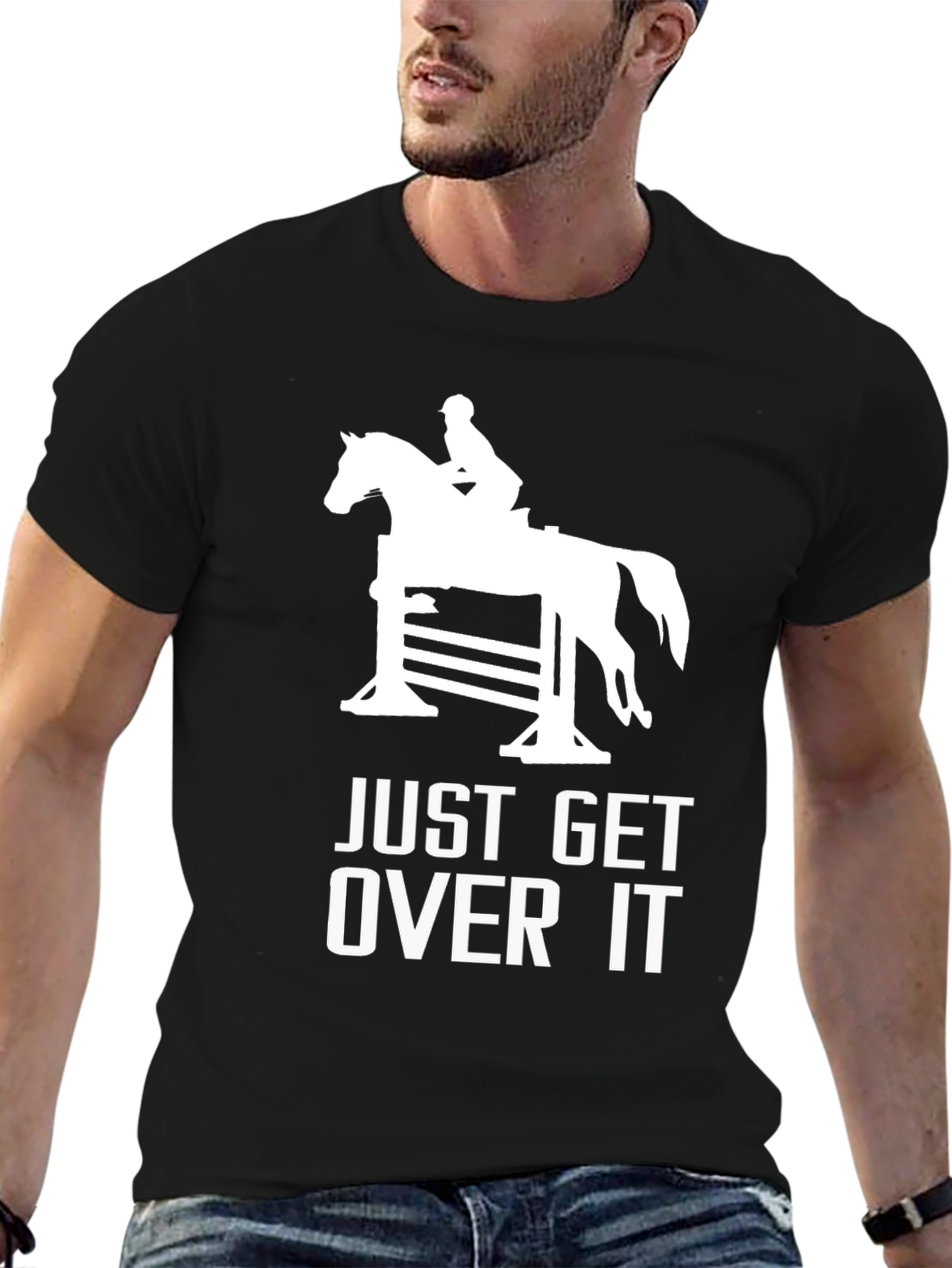 Equestrian Tee: Just Get Over It