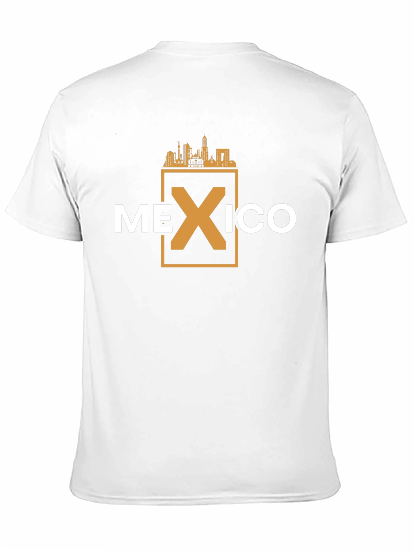 Mexico Skyline Graphic T-Shirt - Black Cotton Tee
