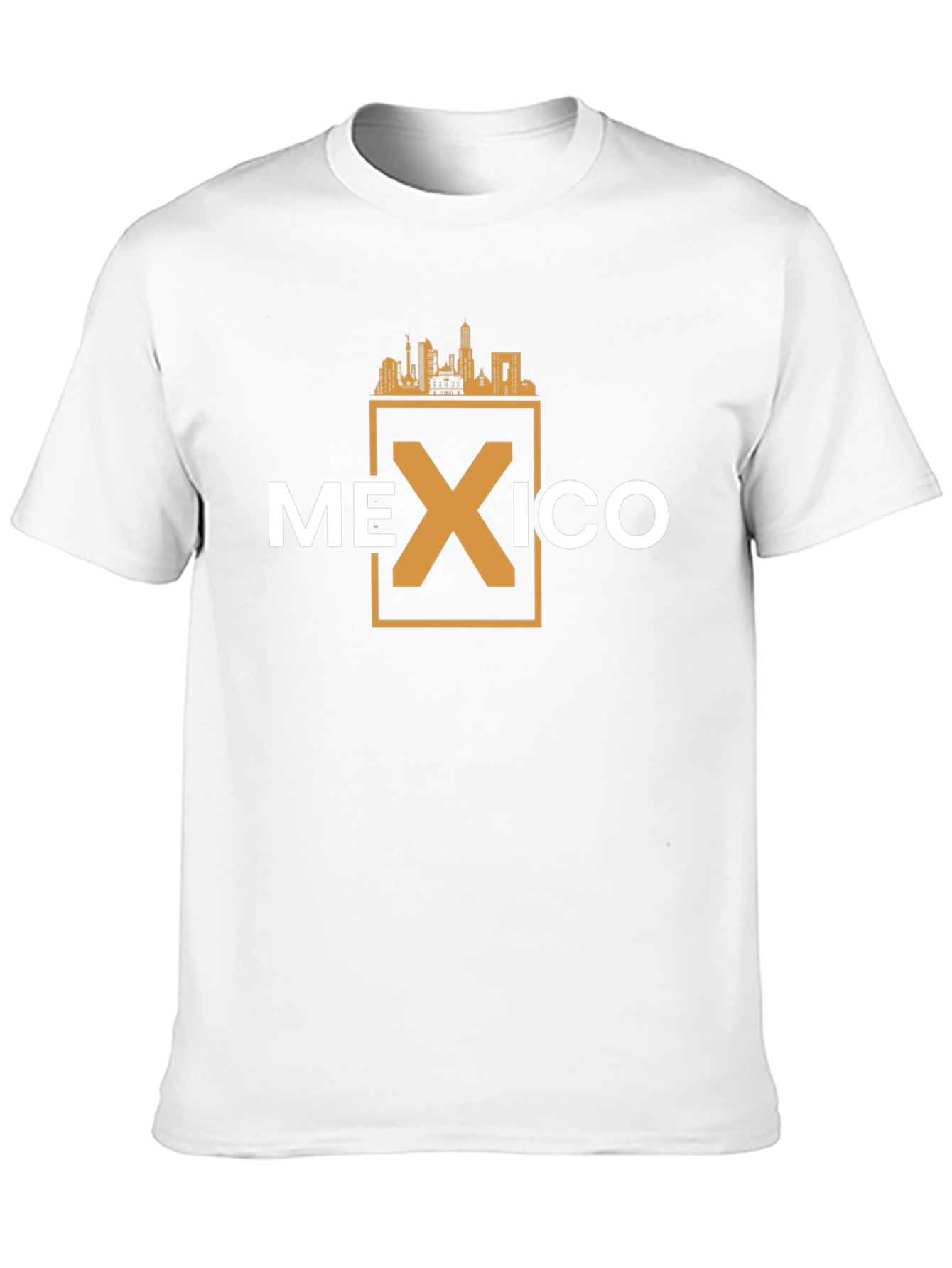 Mexico Skyline Graphic T-Shirt - Black Cotton Tee