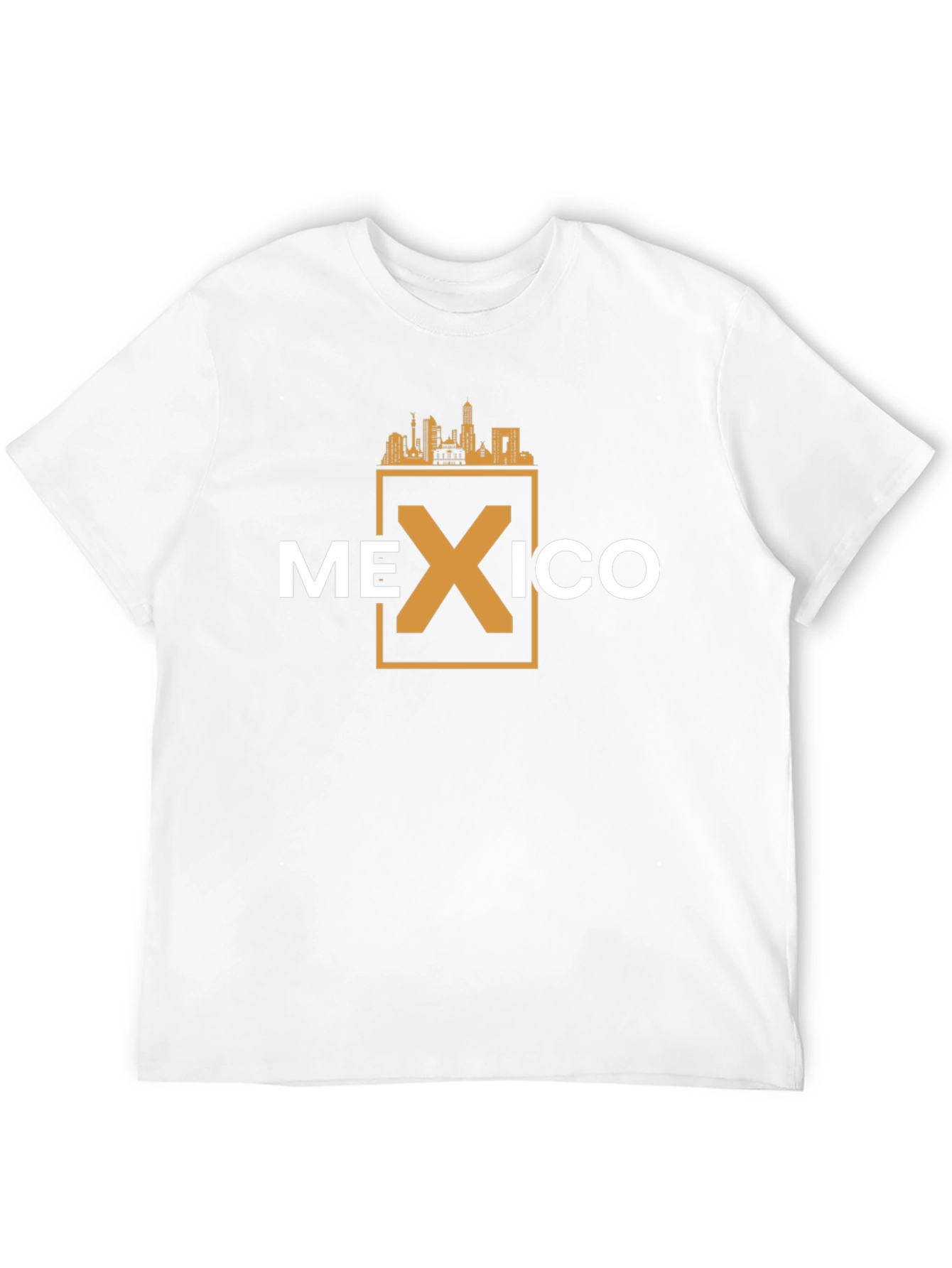 Mexico Skyline Graphic T-Shirt - Black Cotton Tee
