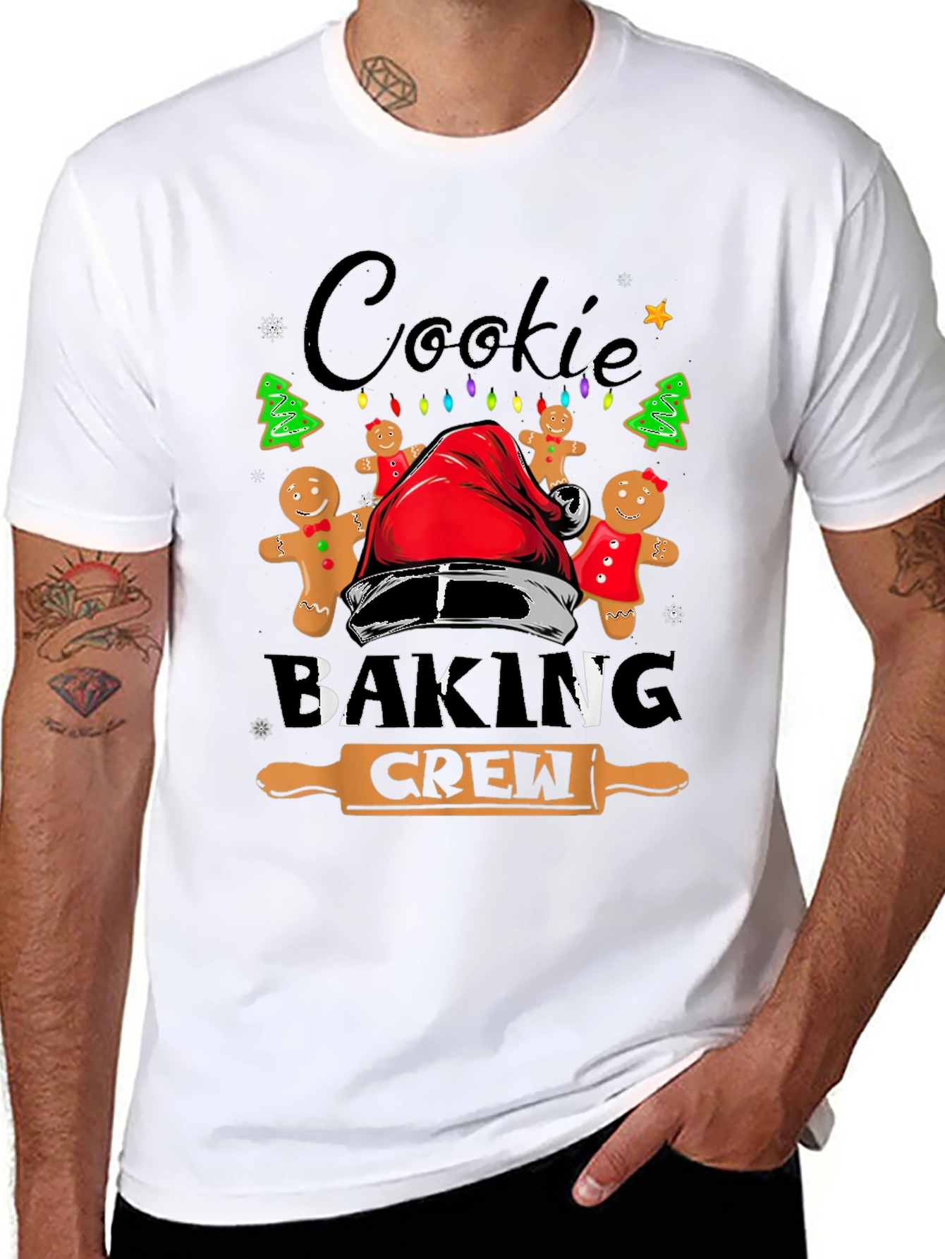 Cookie Baking Crew Christmas Graphic T-Shirt