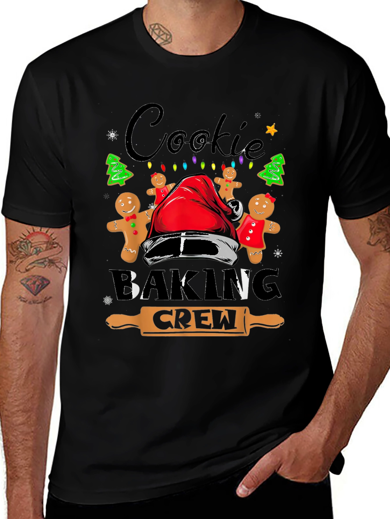 Cookie Baking Crew Christmas Graphic T-Shirt