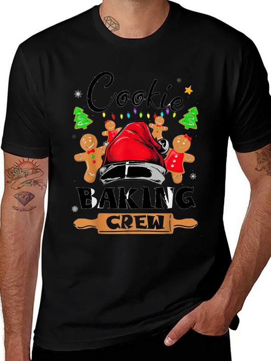Cookie Baking Crew Christmas Graphic T-Shirt